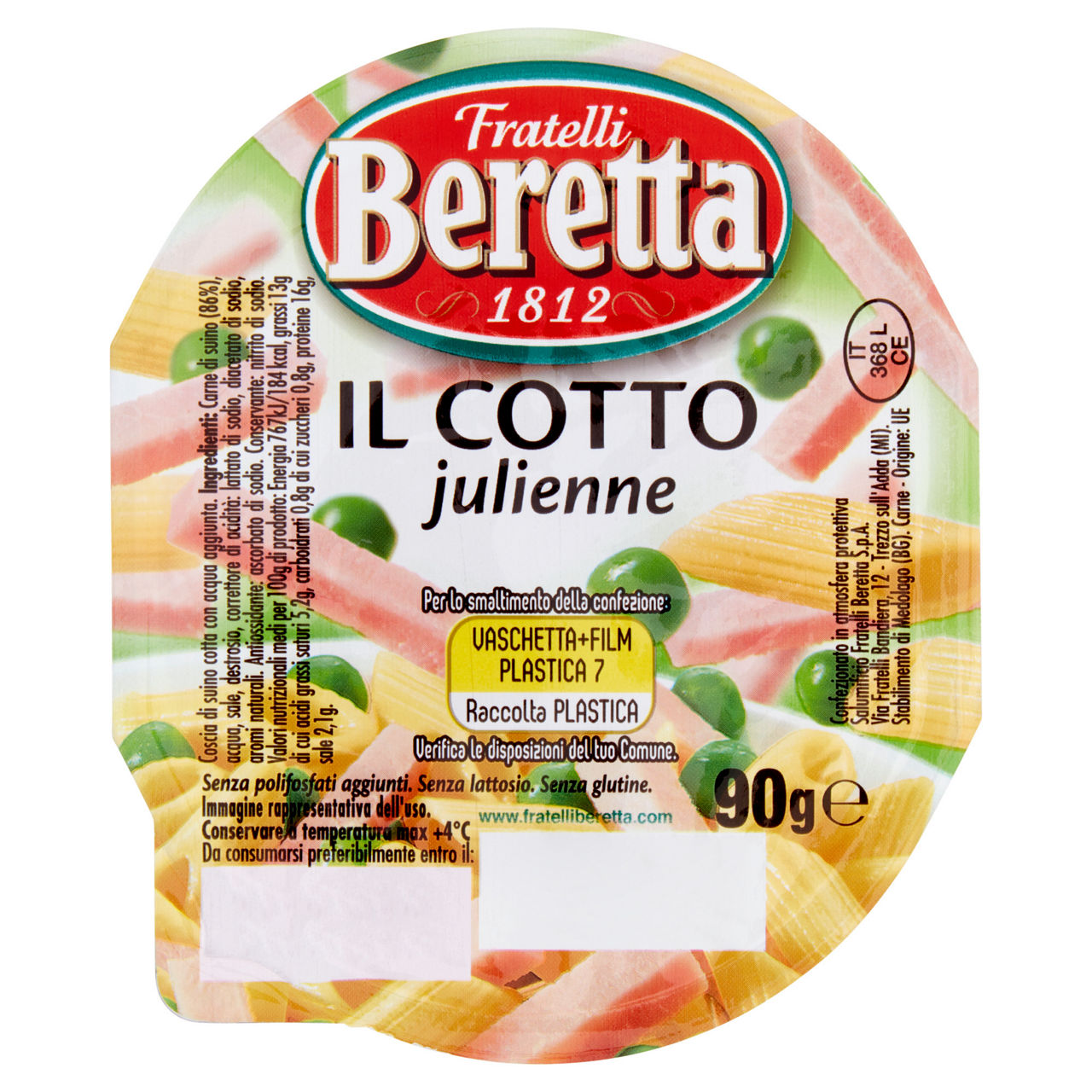 Prosciutto cotto taglio julienne 90 gr