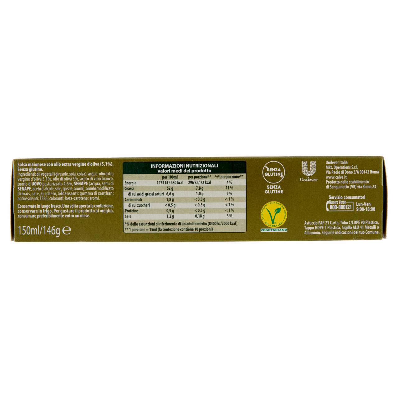 Maionese raffinata calvè tubo gr 146 ml 150 - Immagine 31