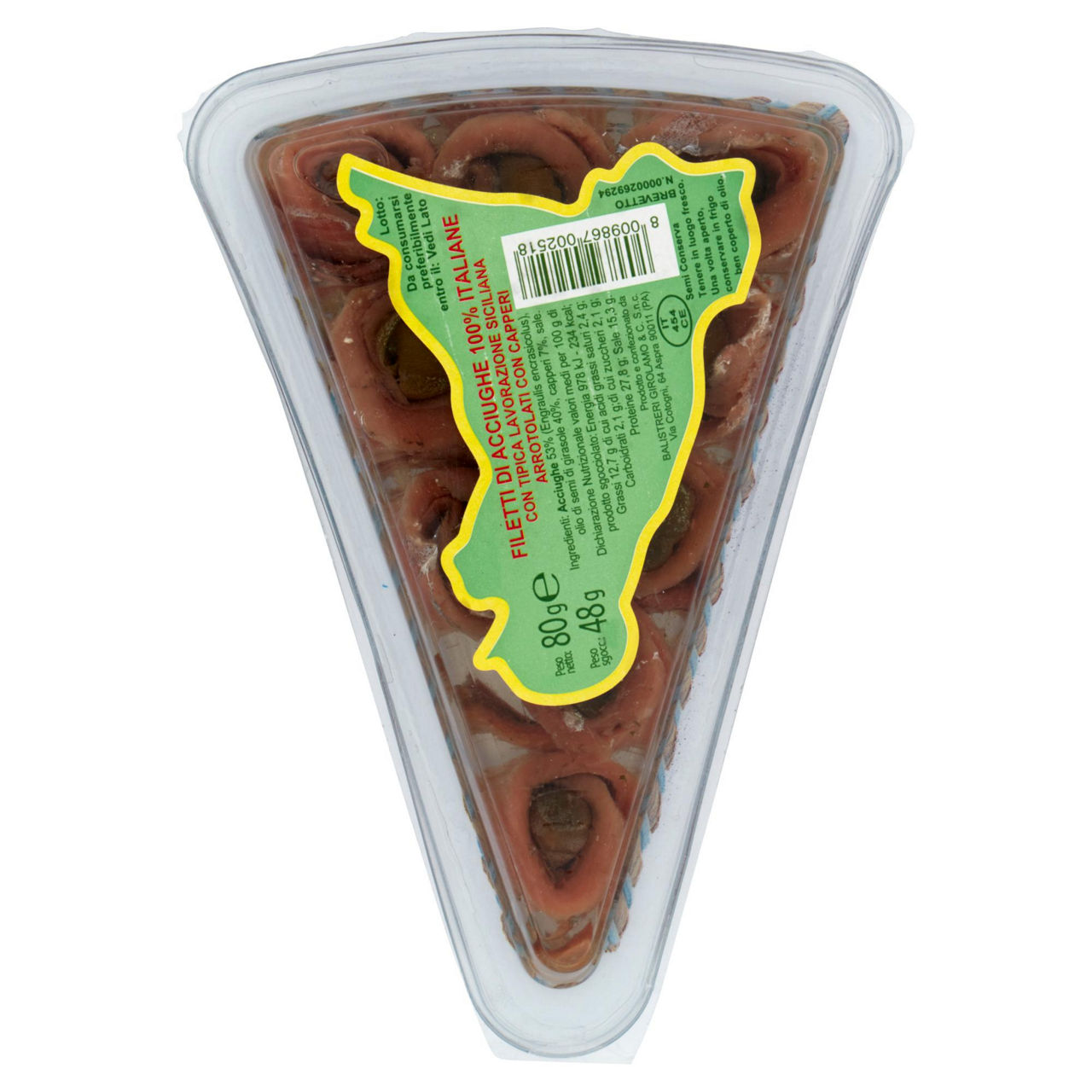 Filetti di acciughe arrotolati con capperi in olio di semi di girasole 80 gr - Immagine 31