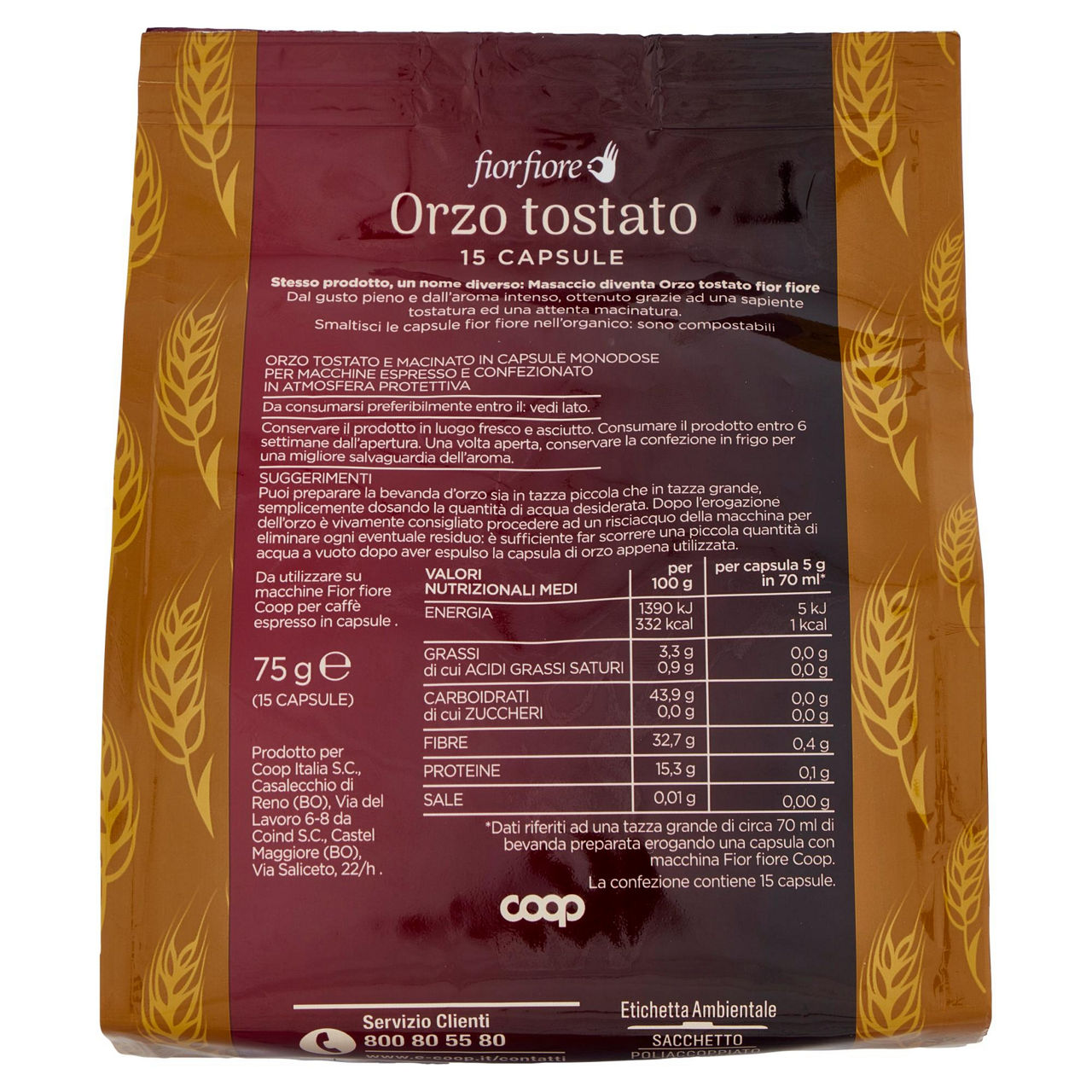 Orzo tostato in capsule compostabili 15 pz - Immagine 61