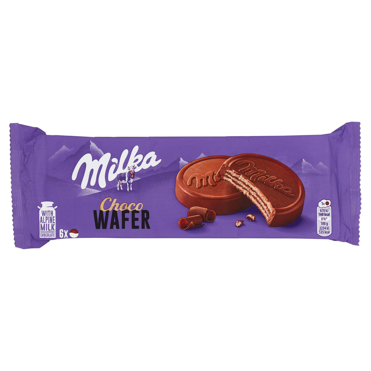 Wafer ricoperti con cioccolato al latte 180 gr - Immagine 01