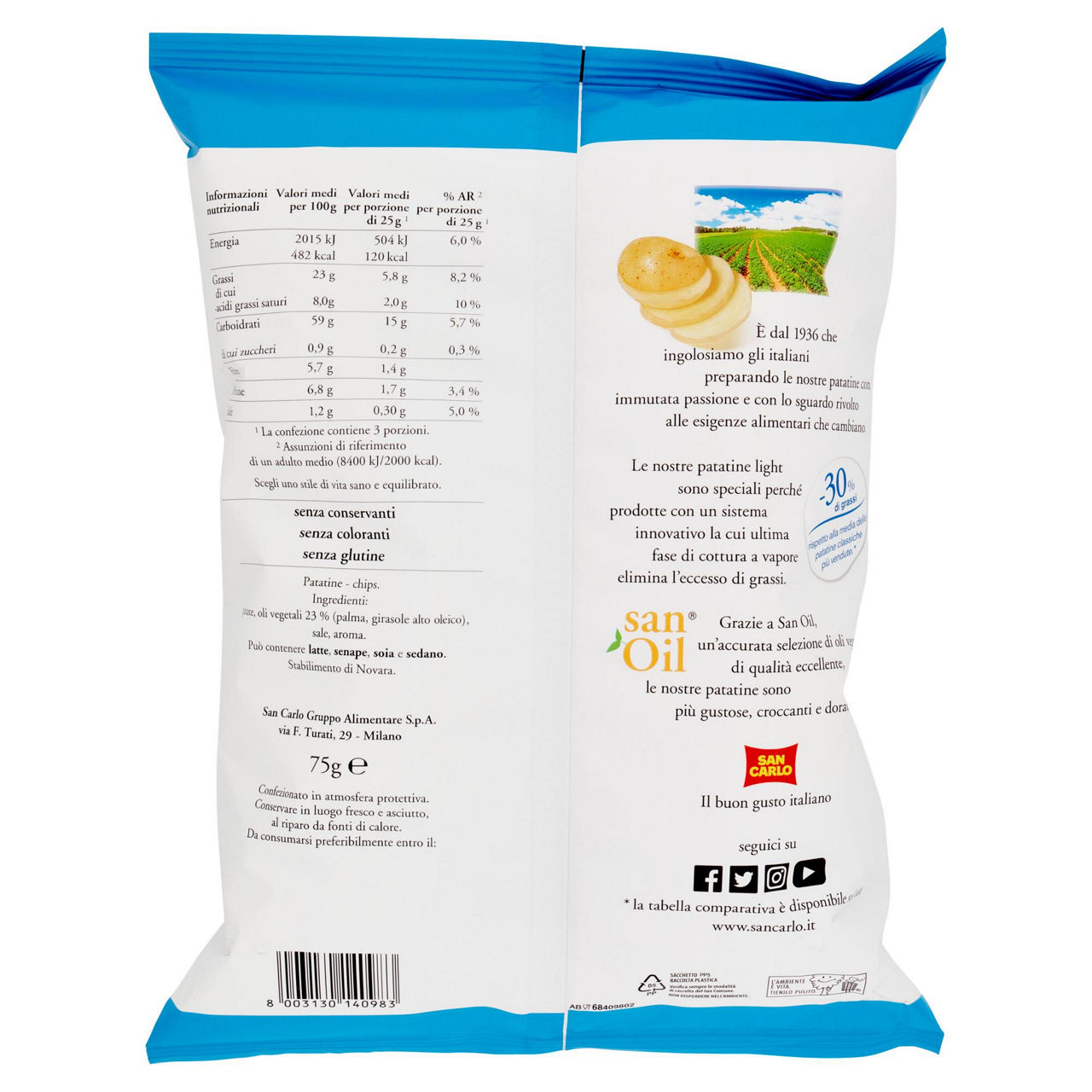 Patatine light 75 gr - Immagine 31