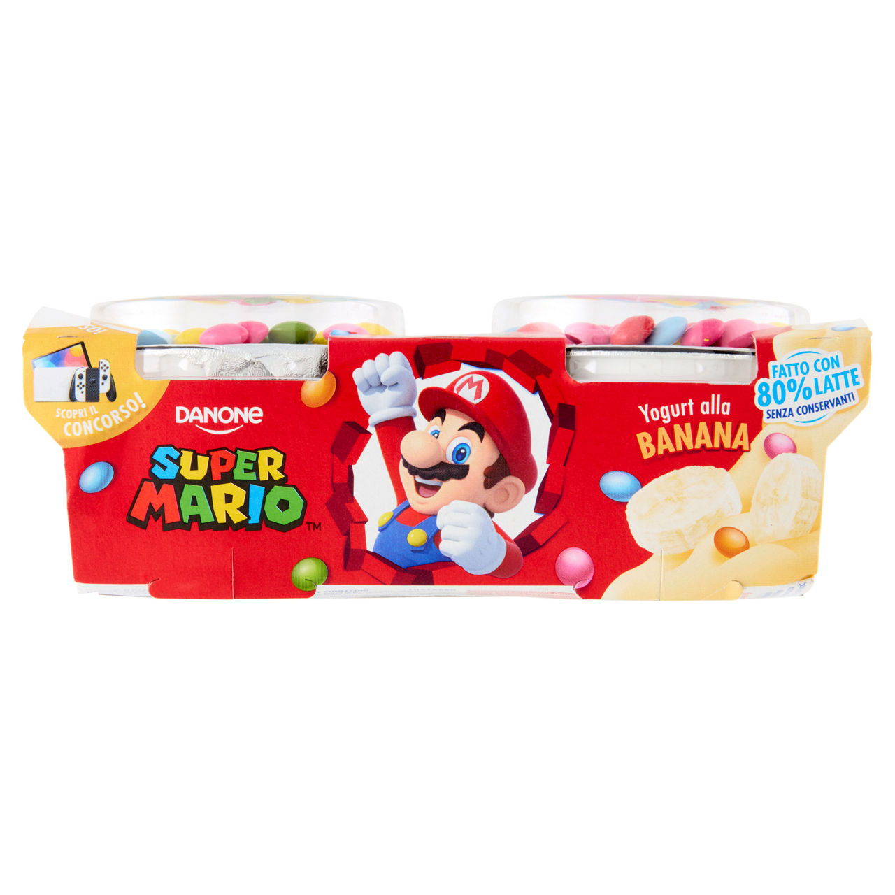 Yogurt Super Mario alla banana 2 pz da 110 gr