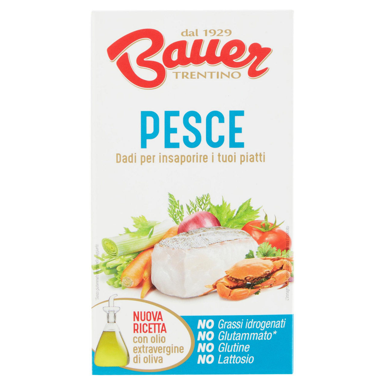 Dado per brodo di pesce bauer scatola pz.6xgr.10