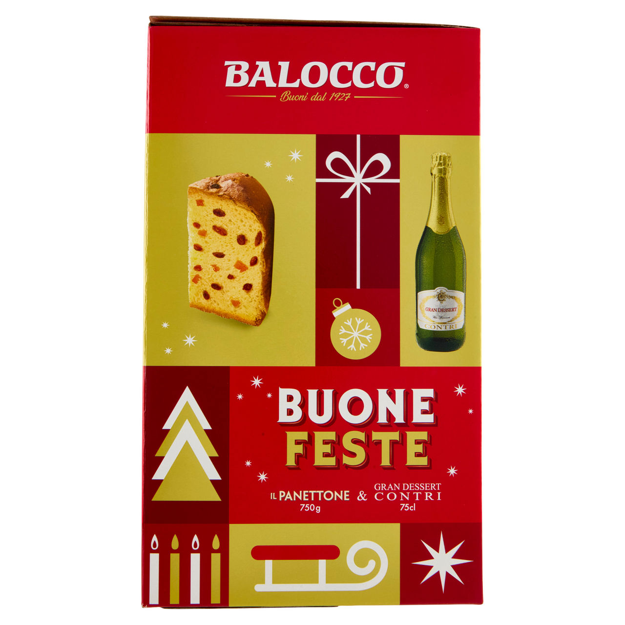 Cesto regalo Buone Feste panettone e Grand Dessert Contri - Immagine 21