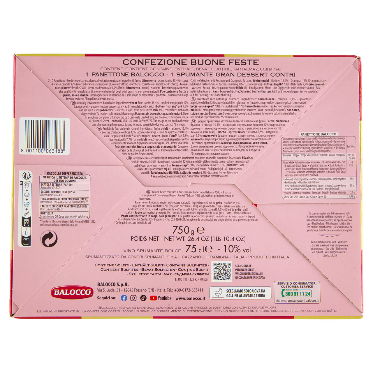 Cesto regalo Buone Feste panettone e Grand Dessert Contri - Immagine 51