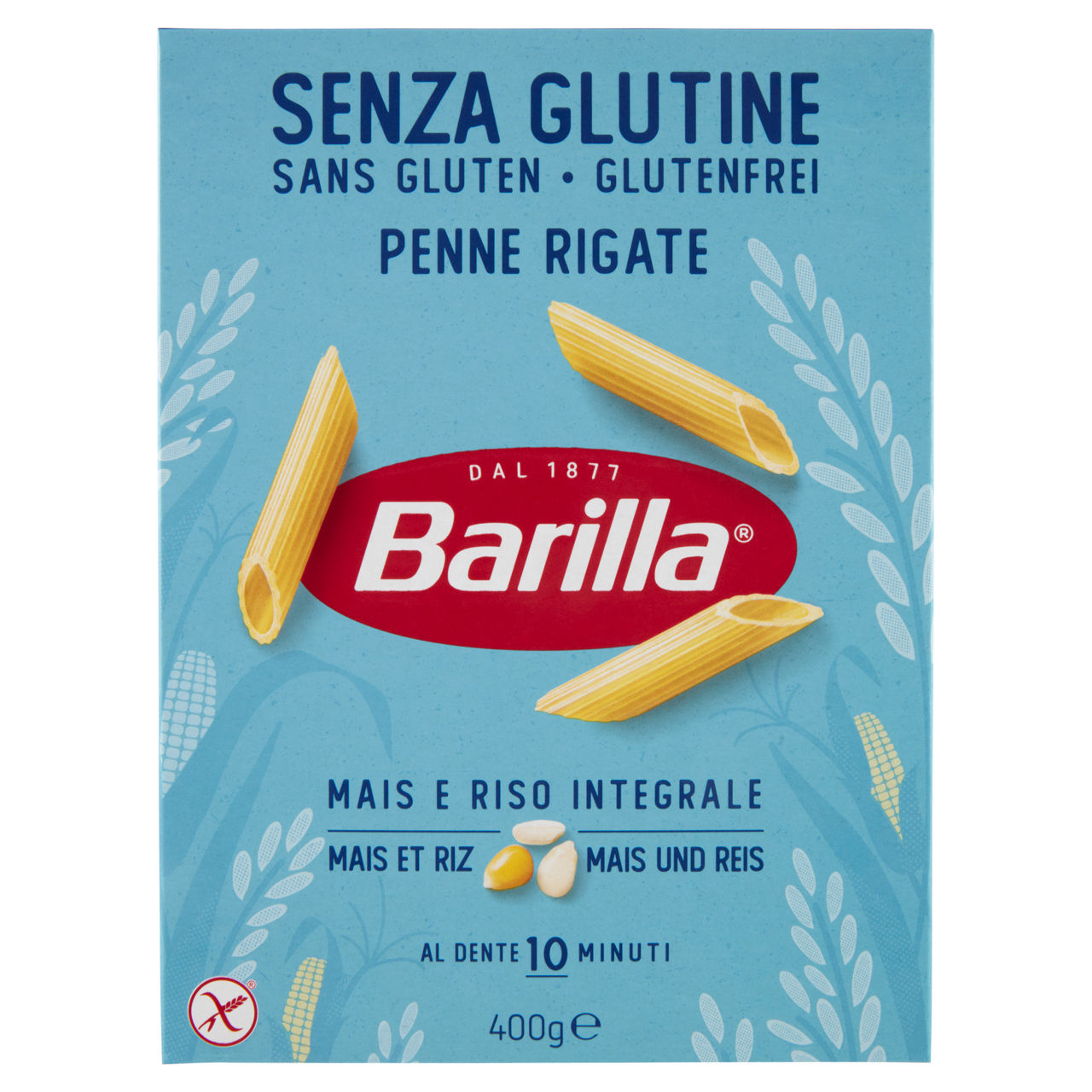 Penne rigate pasta di mais e riso senza glutine 400 gr - Immagine 01