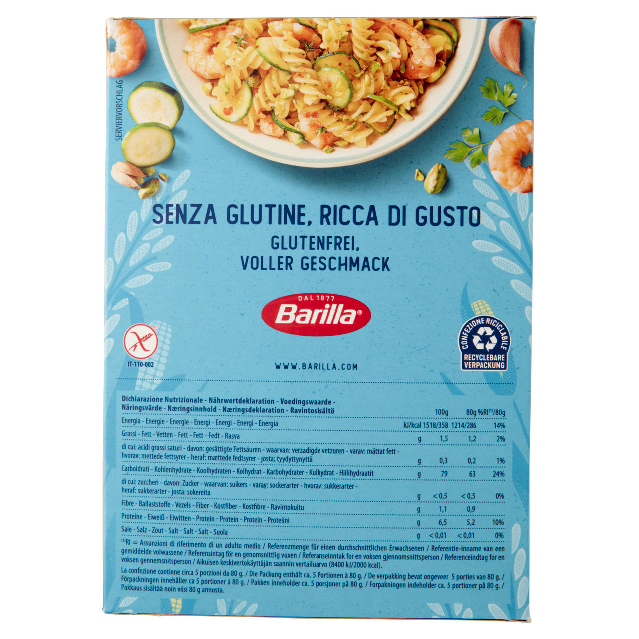 Fusilli pasta di mais e riso senza glutine 400 gr - Immagine 61