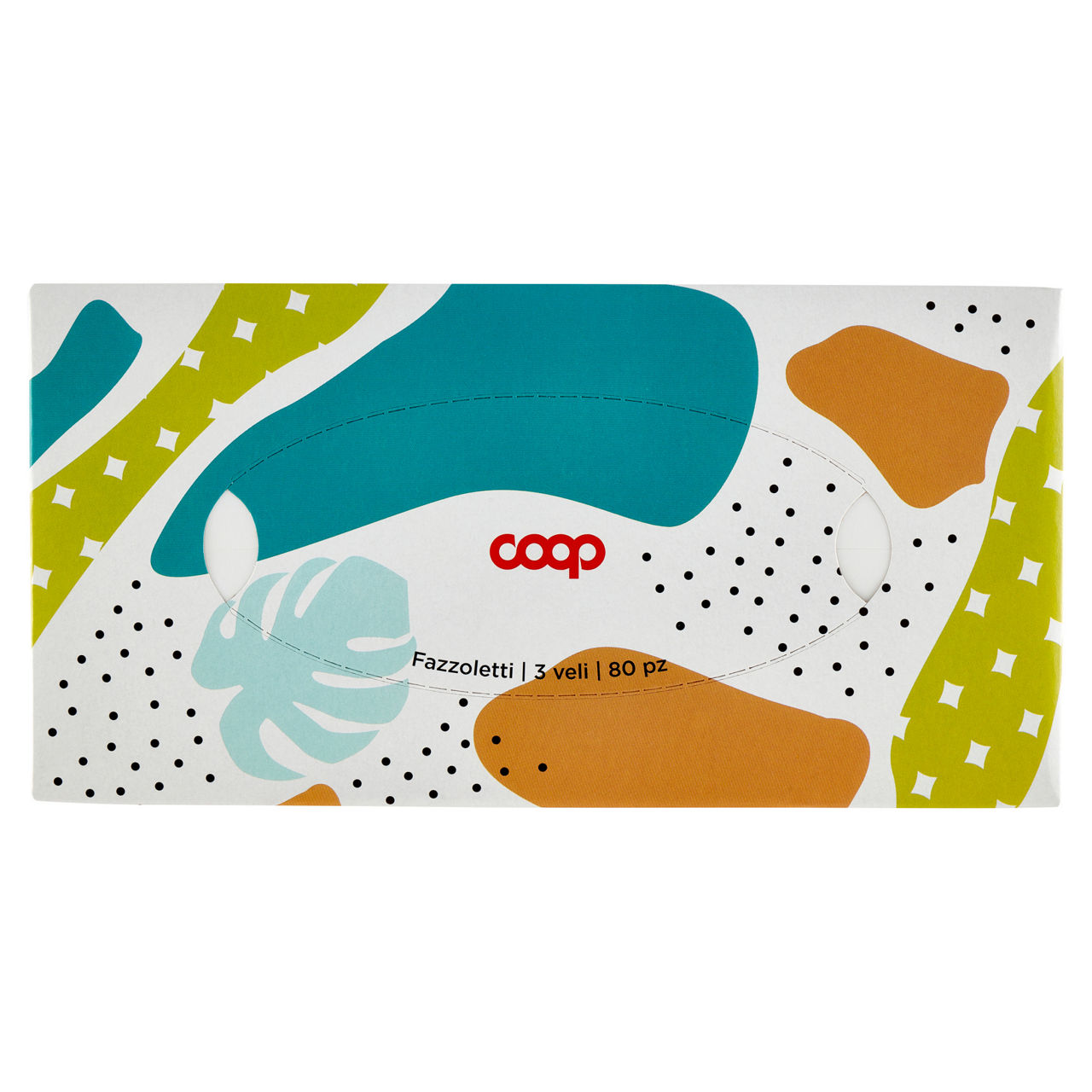 Fazzoletti di carta coop fsc 3 veli x80pc box rettangolare scatola pz 1