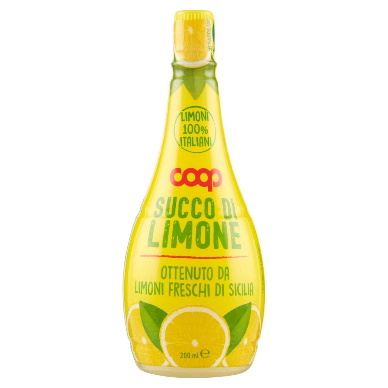 Succo di limone coop bottiglia sleeve ml 200 - Immagine 01
