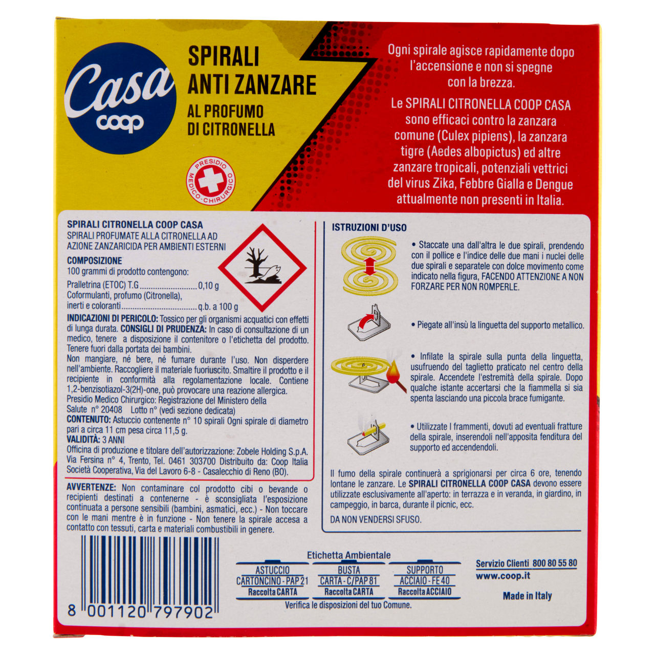 Insetticida antizanzare spirali profumate pz 10 - Immagine 51