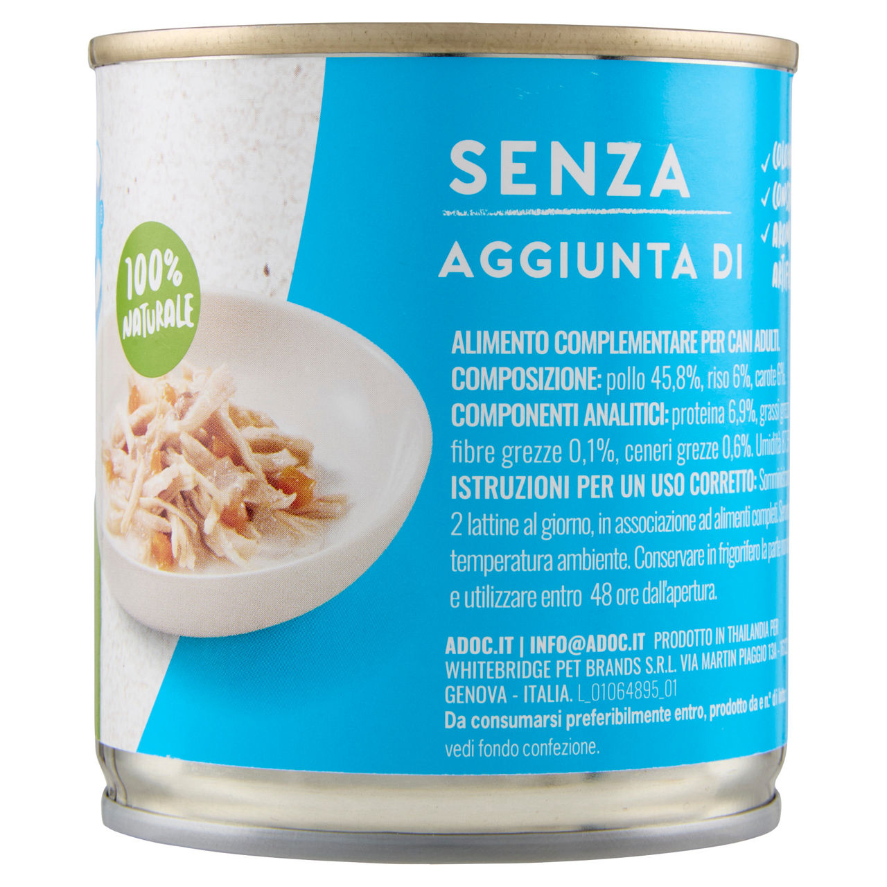 Umido per cani pollo con riso e carote 285 gr - Immagine 11