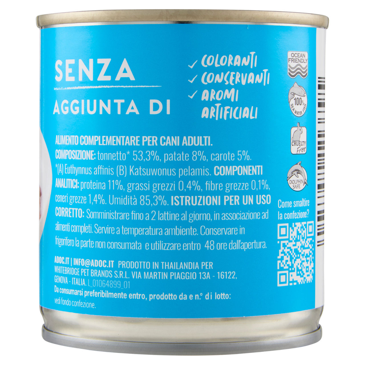 Umido per cani tonnetto con patate e carote 285 gr - Immagine 31