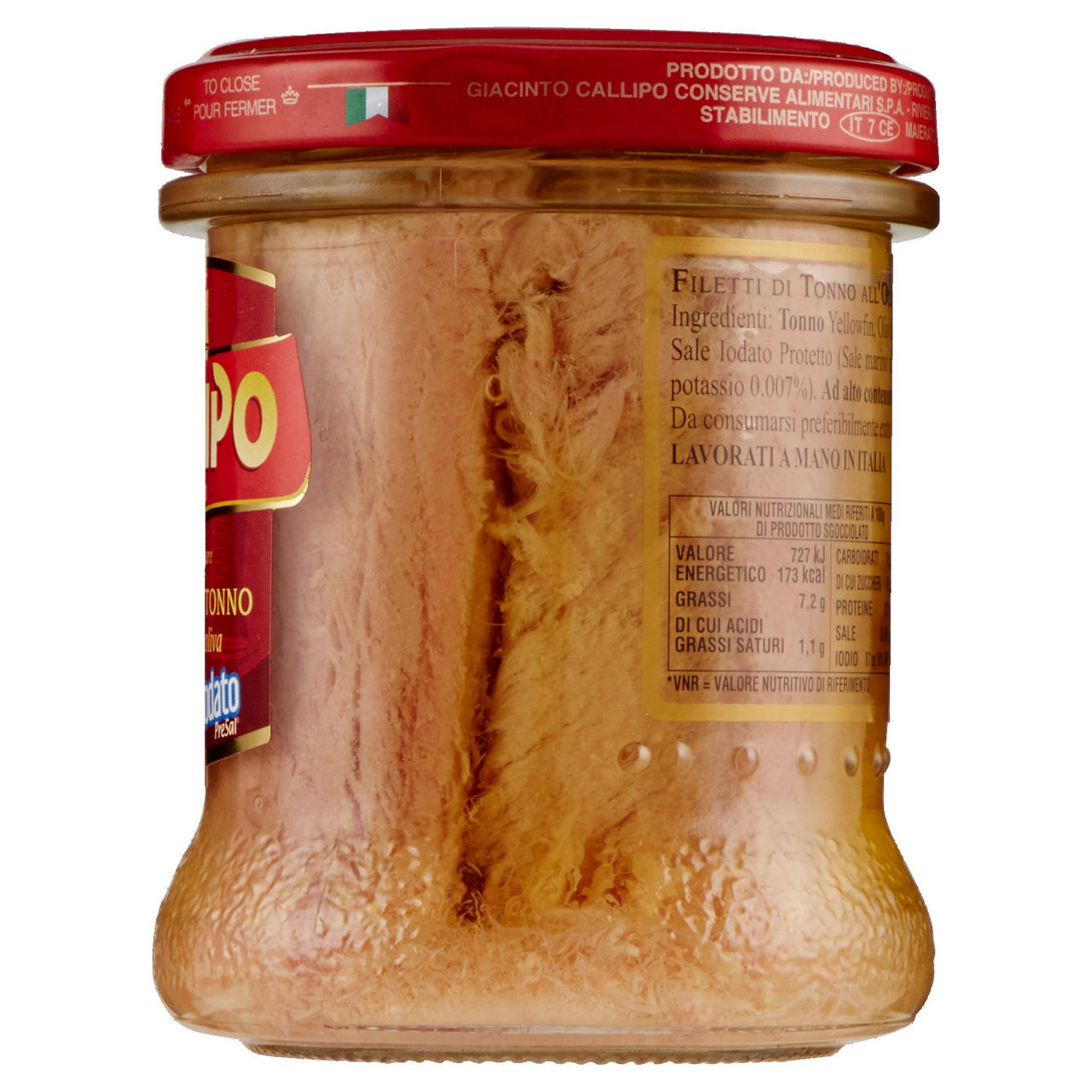 Filetti di tonno olio oliva callipo vaso vetro g 175 - Immagine 11