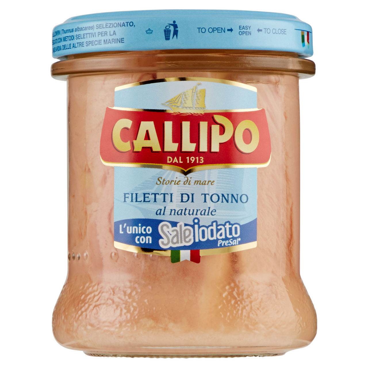 Filetti di tonno al naturale callipo vaso vetro g 123 - Immagine 01