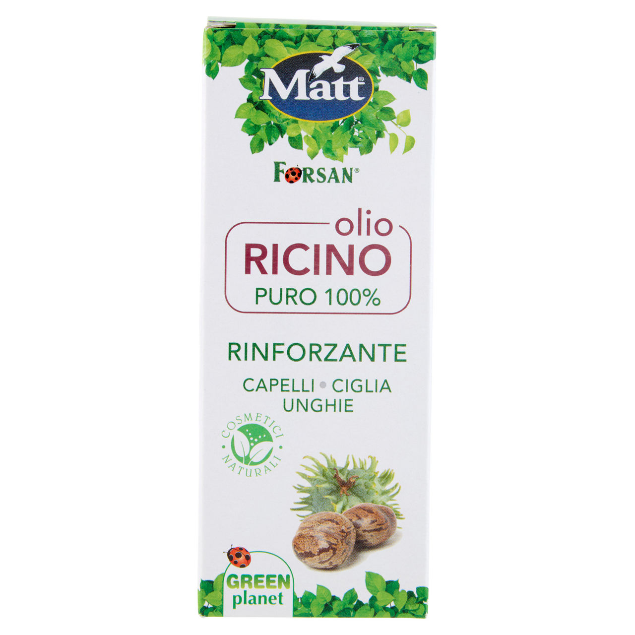 Olio di ricino rinforzante per capelli ciglia e unghie 100 ml - Immagine 01