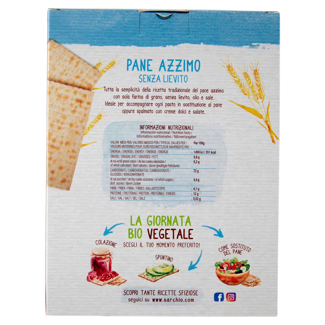 Pane azzimo bio s/lievito  vitalnature scatola g 220 - Immagine 11