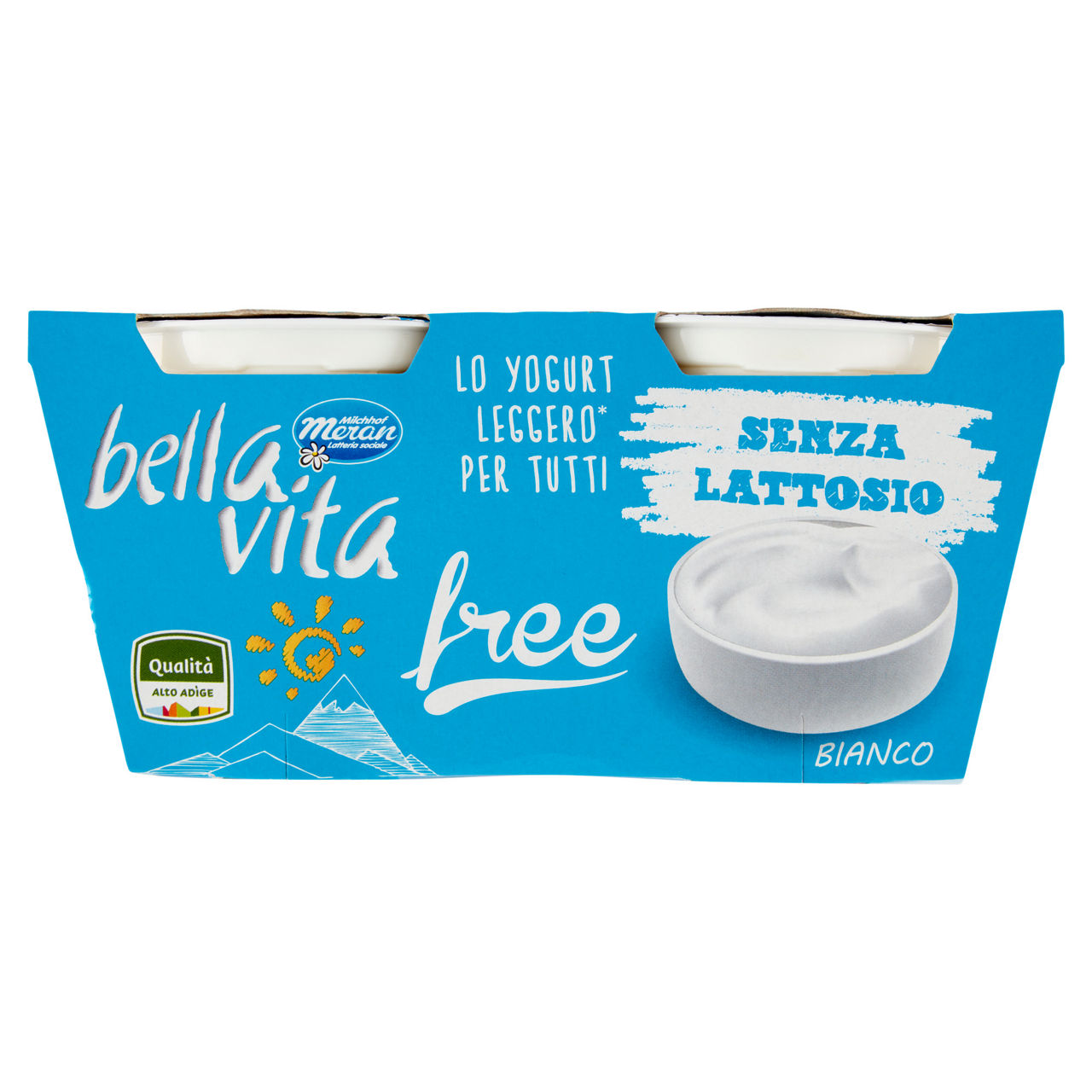 Yogurt leggero bianco senza lattosio 2 pz da 125 gr - Immagine 01