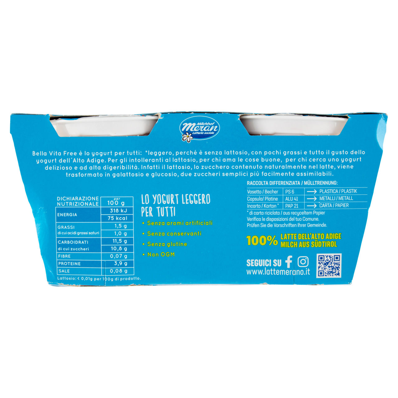 Yogurt leggero alla fragola senza lattosio 2 pz da 125 gr - Immagine 51