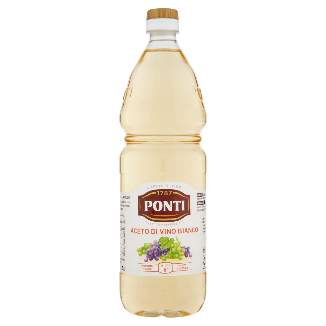 Aceto di vino bianco gusto classico 1 lt - Immagine 01