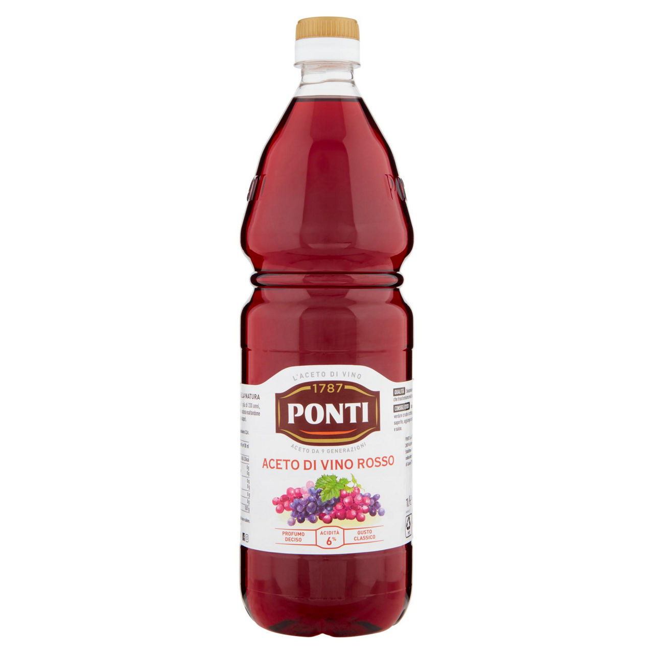 Aceto di vino rosso gusto classico 1 lt - Immagine 01