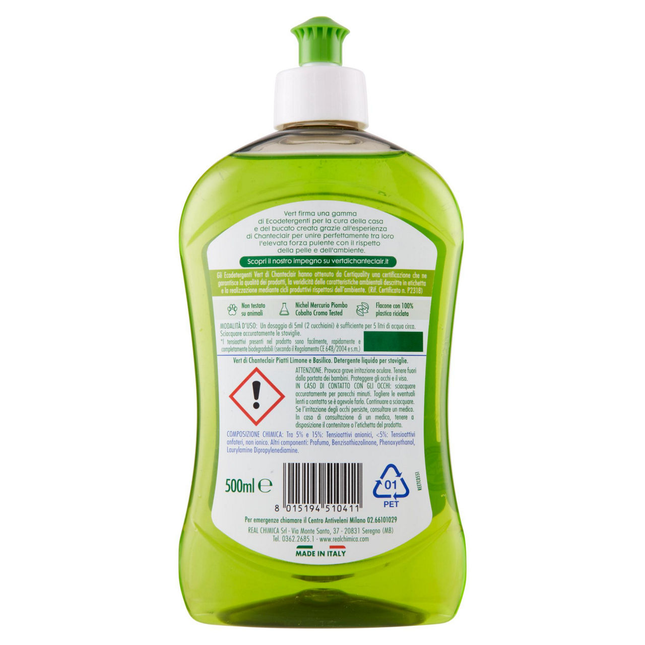 Detergente per piatti limone e basilico 500 ml - Immagine 51