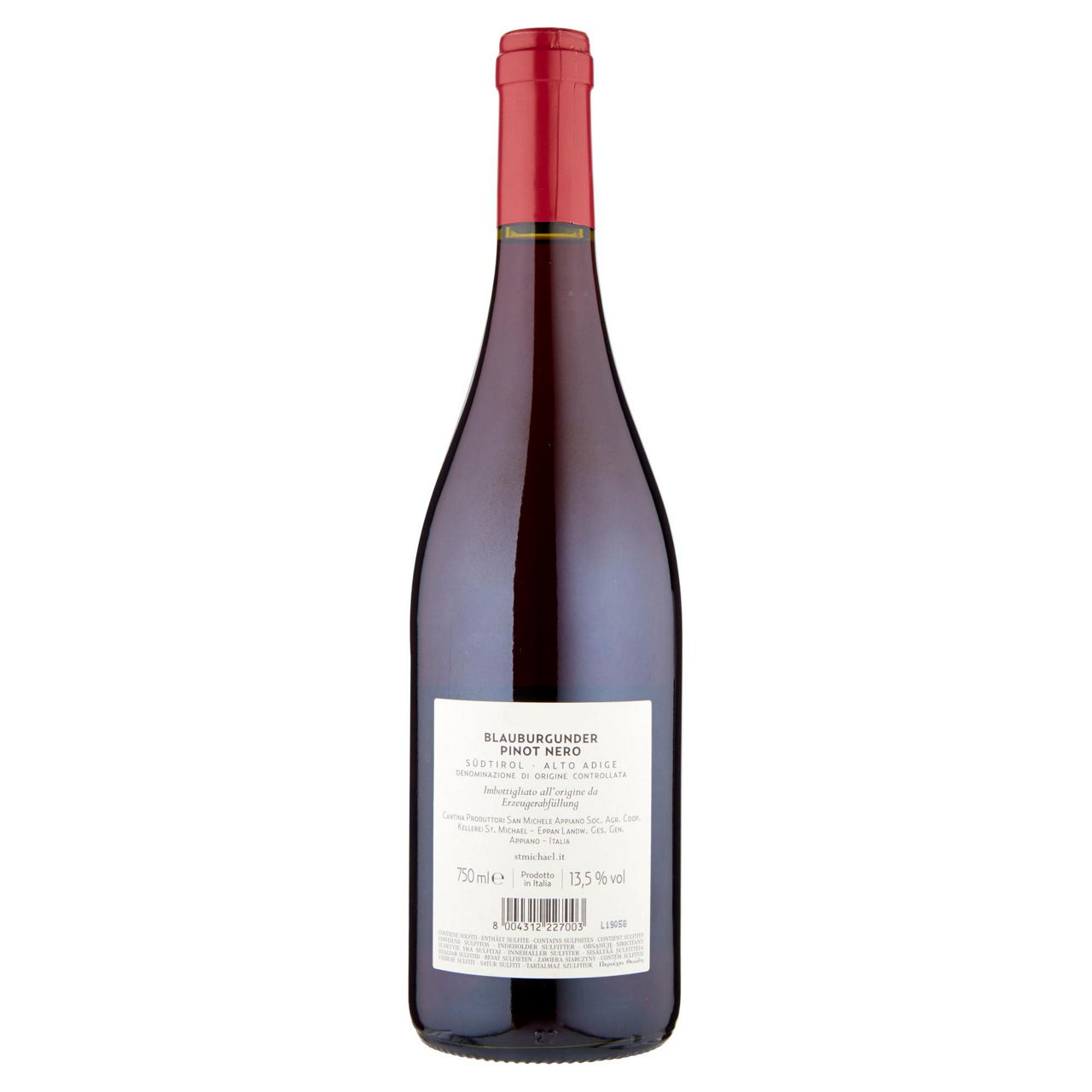 Vino rosso Blauburgunder Pinot Noir Alto Adige DOC 750 ml - Immagine 41