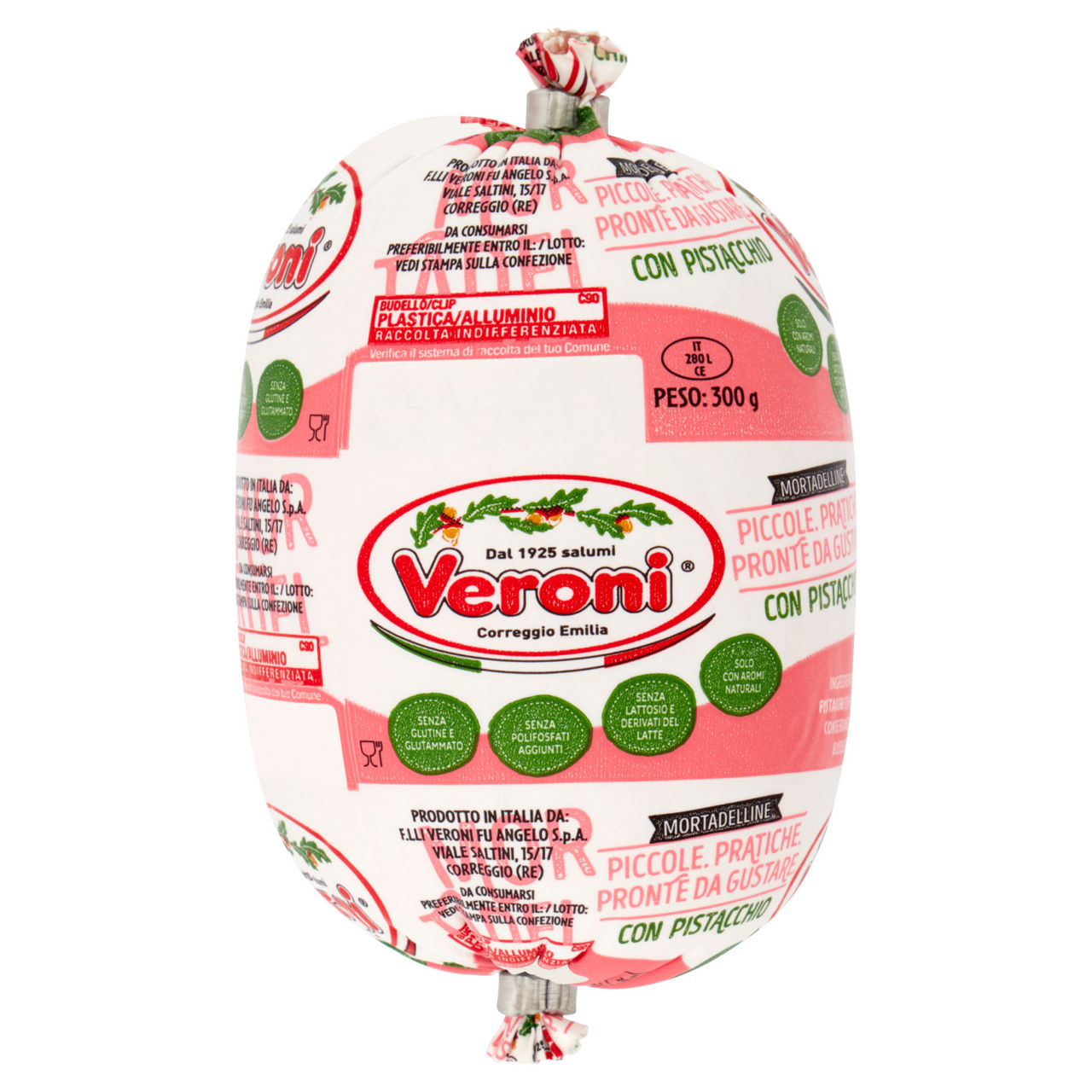 Mortadella con pistacchi 300 gr - Immagine 01