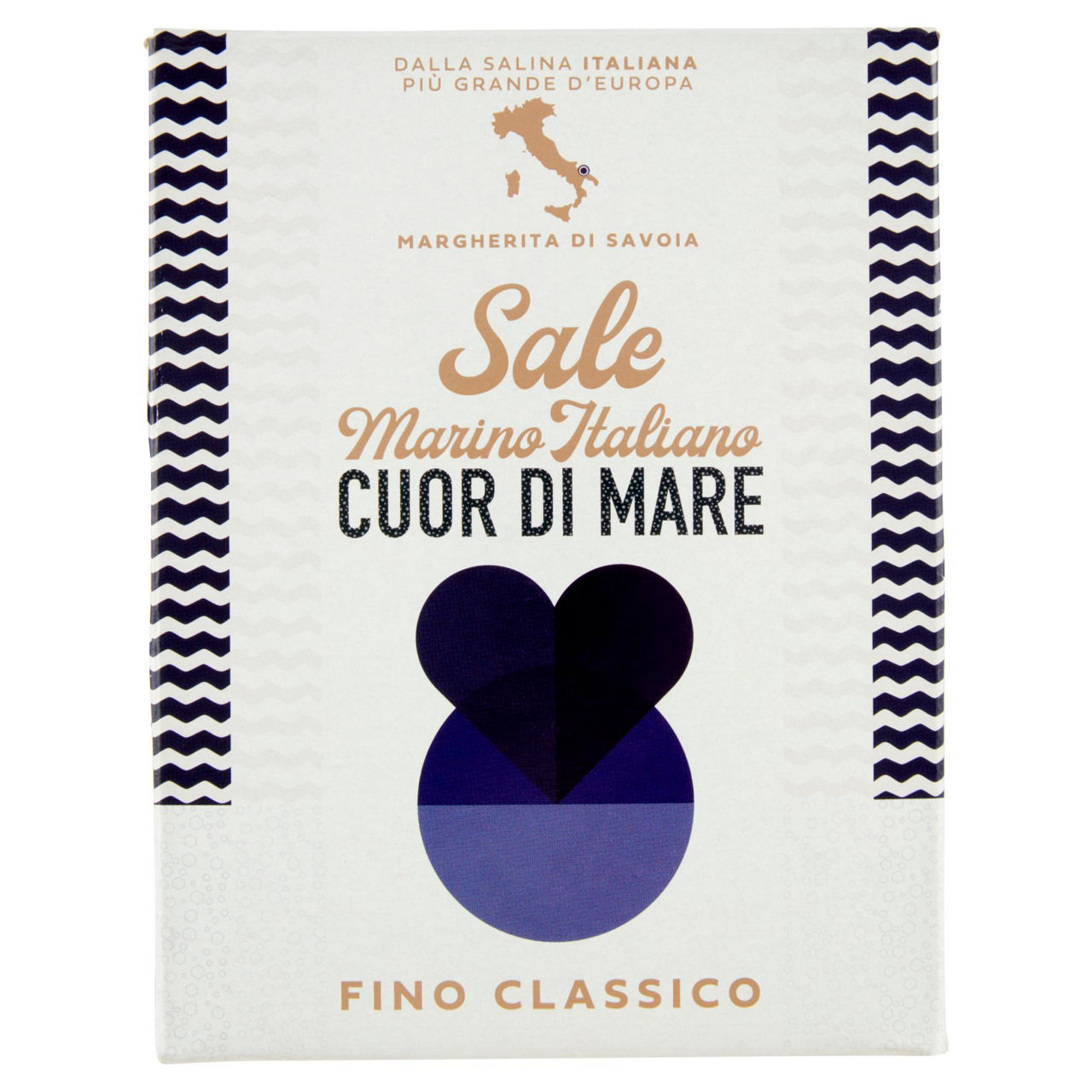 Sale marino essiccato fino cuor di mare 1kg.atisale - Immagine 01