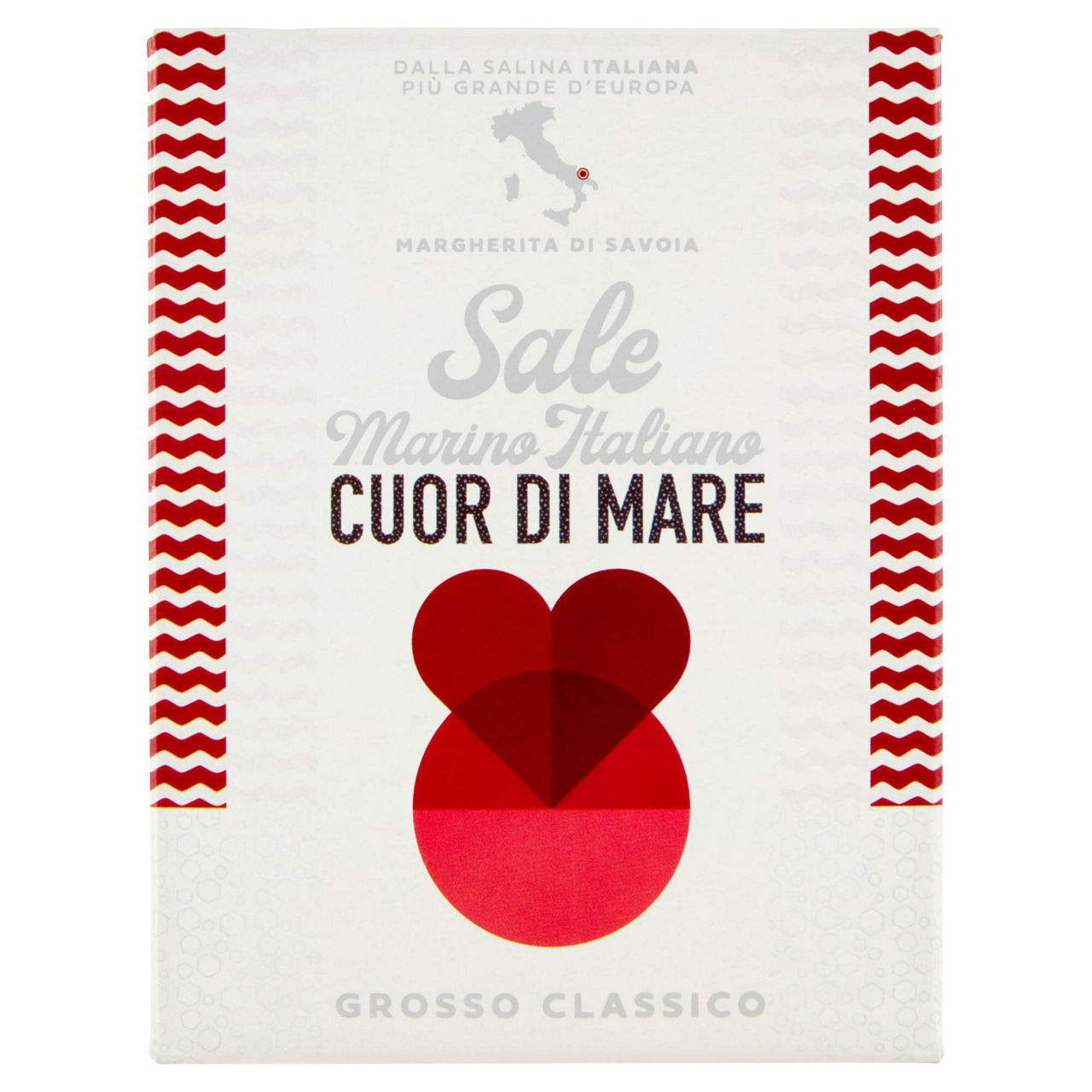 Sale marino cuor di mare grosso atisale  confezione 1 kg