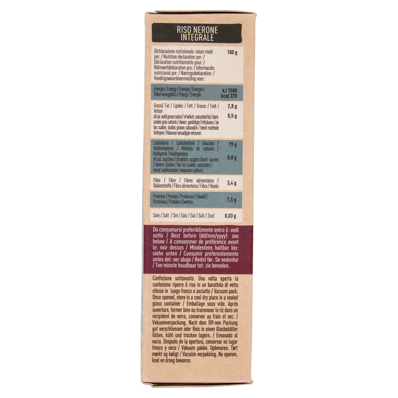 Riso medio integrale nero Nerone bio 500 gr - Immagine 31