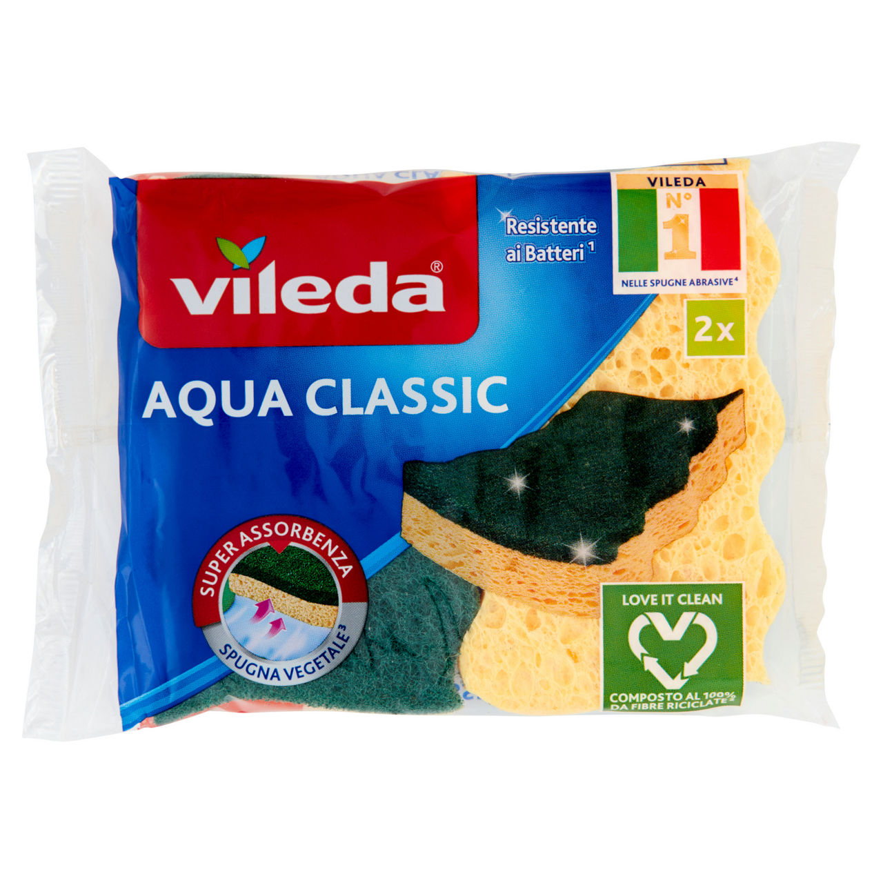 Spugna abrasiva acqua classic 2 pz - Immagine 01