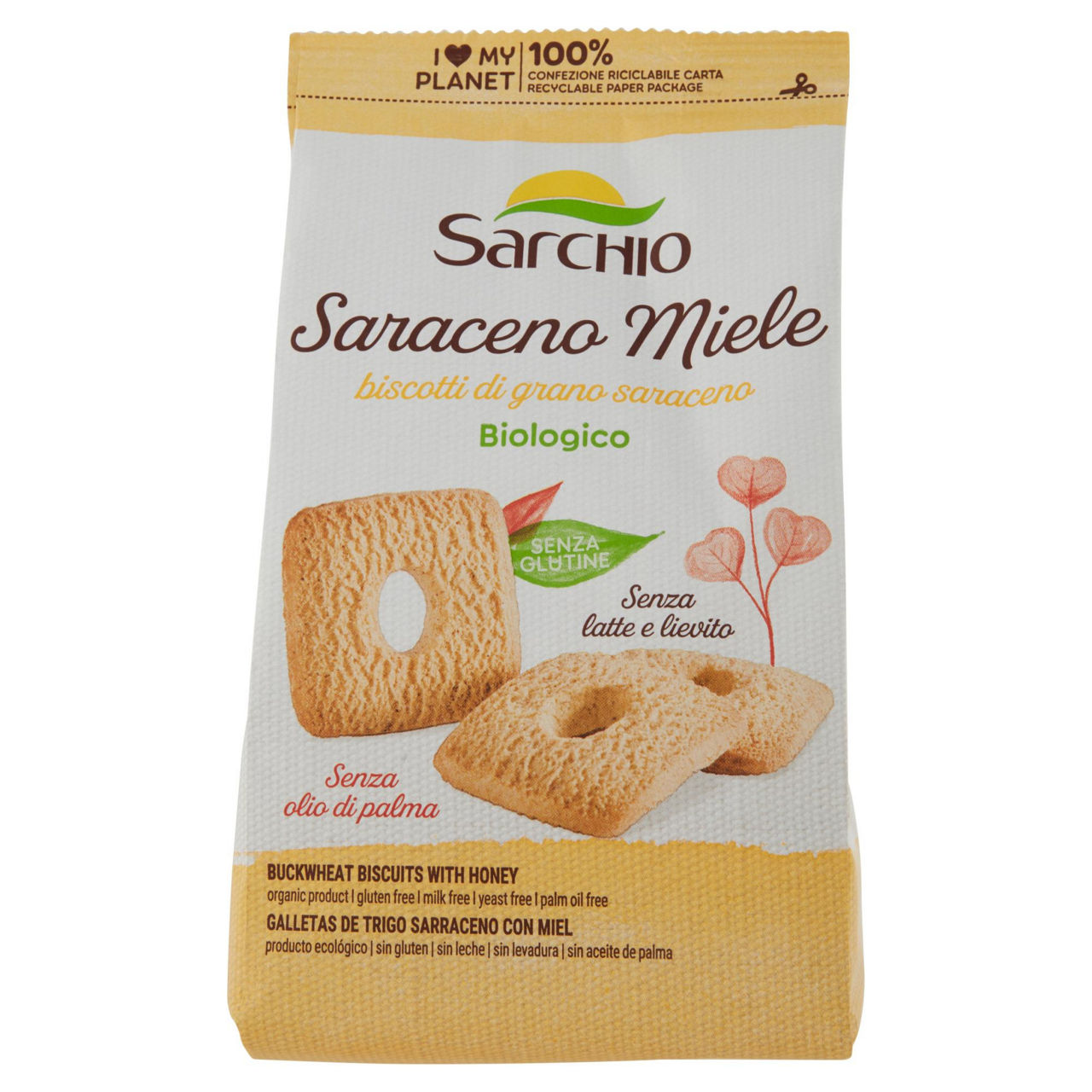Biscotti di grano saraceno con miele bio 200 gr - Immagine 01