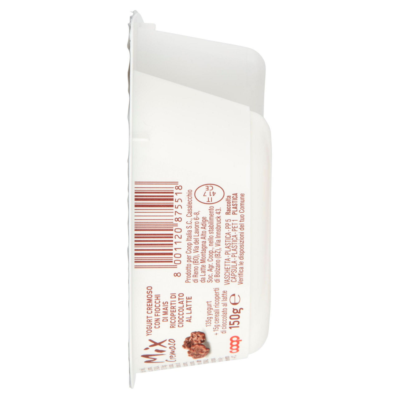 Yogurt cremoso bianco con fiocchi al cioccolato 150 gr - Immagine 61