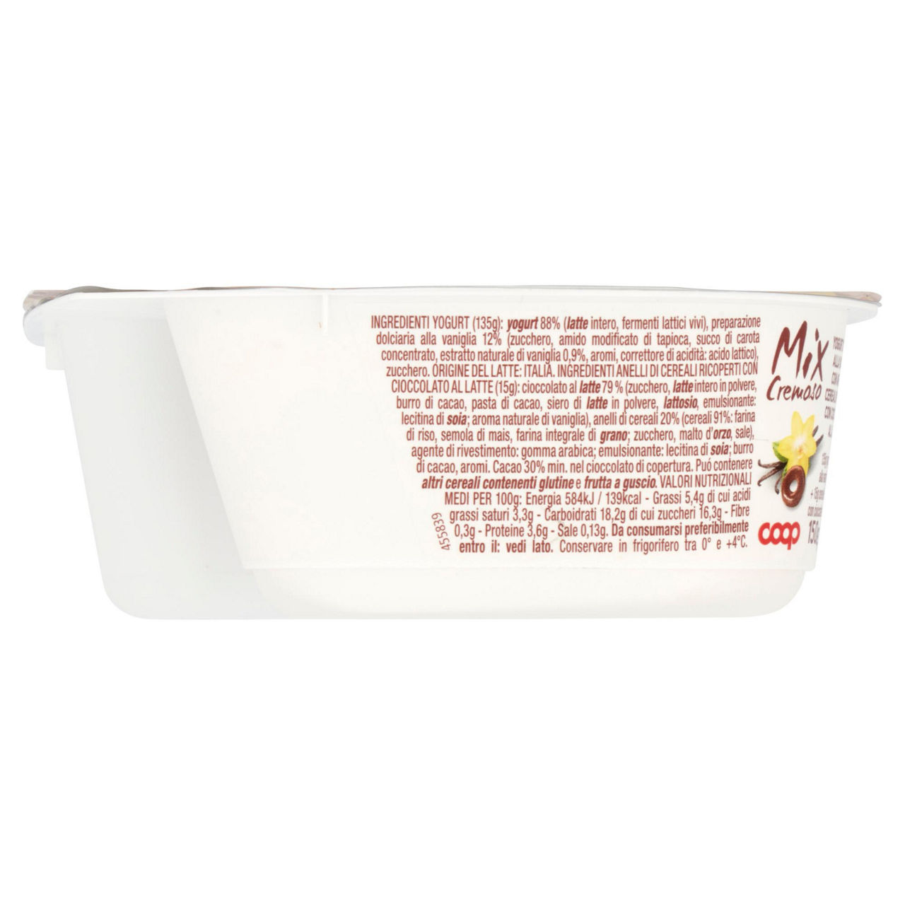 Yogurt cremoso alla vaniglia con anelli di cioccolato 150 gr - Immagine 61