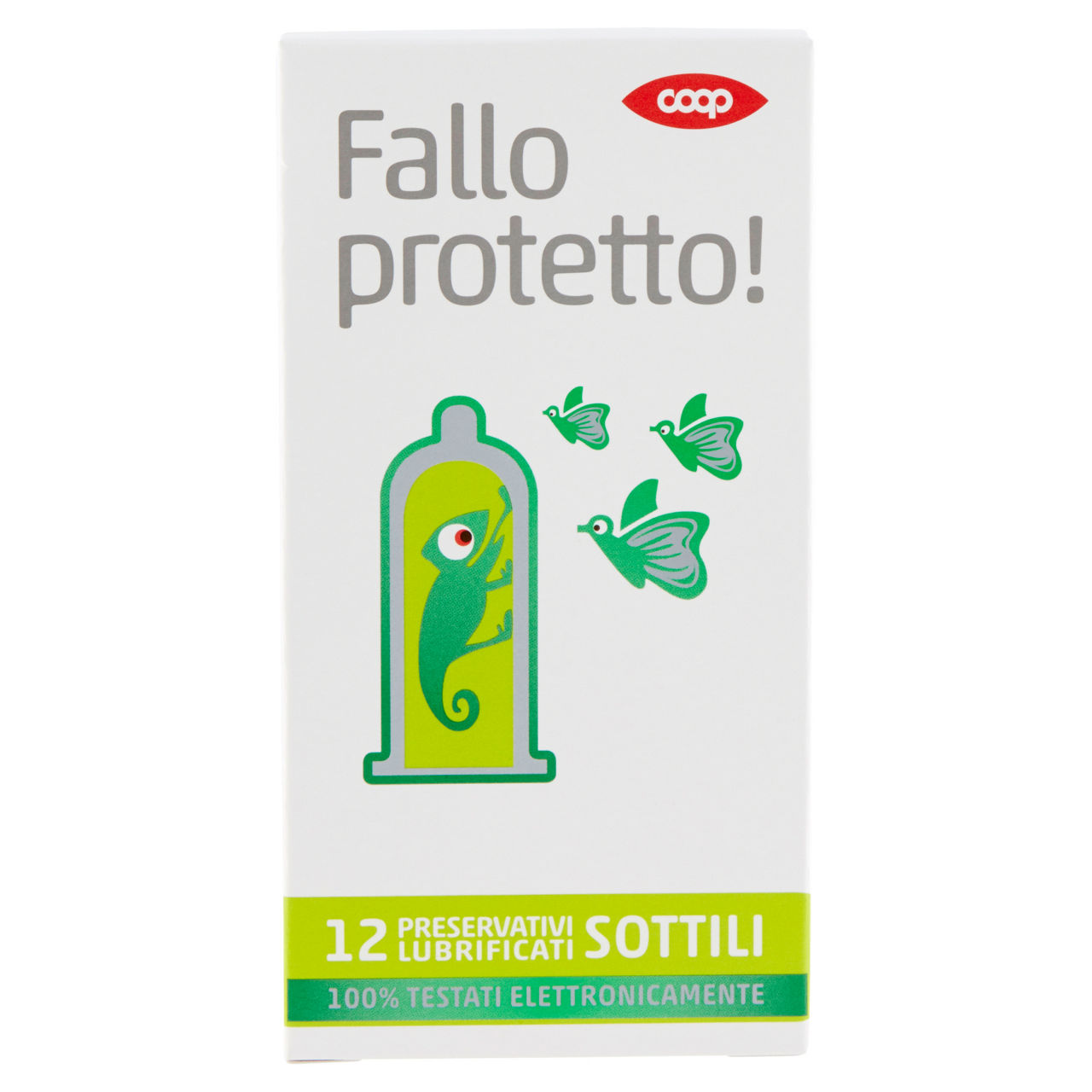 Fallo protetto! preservativi lubrificati sottili 12 pz