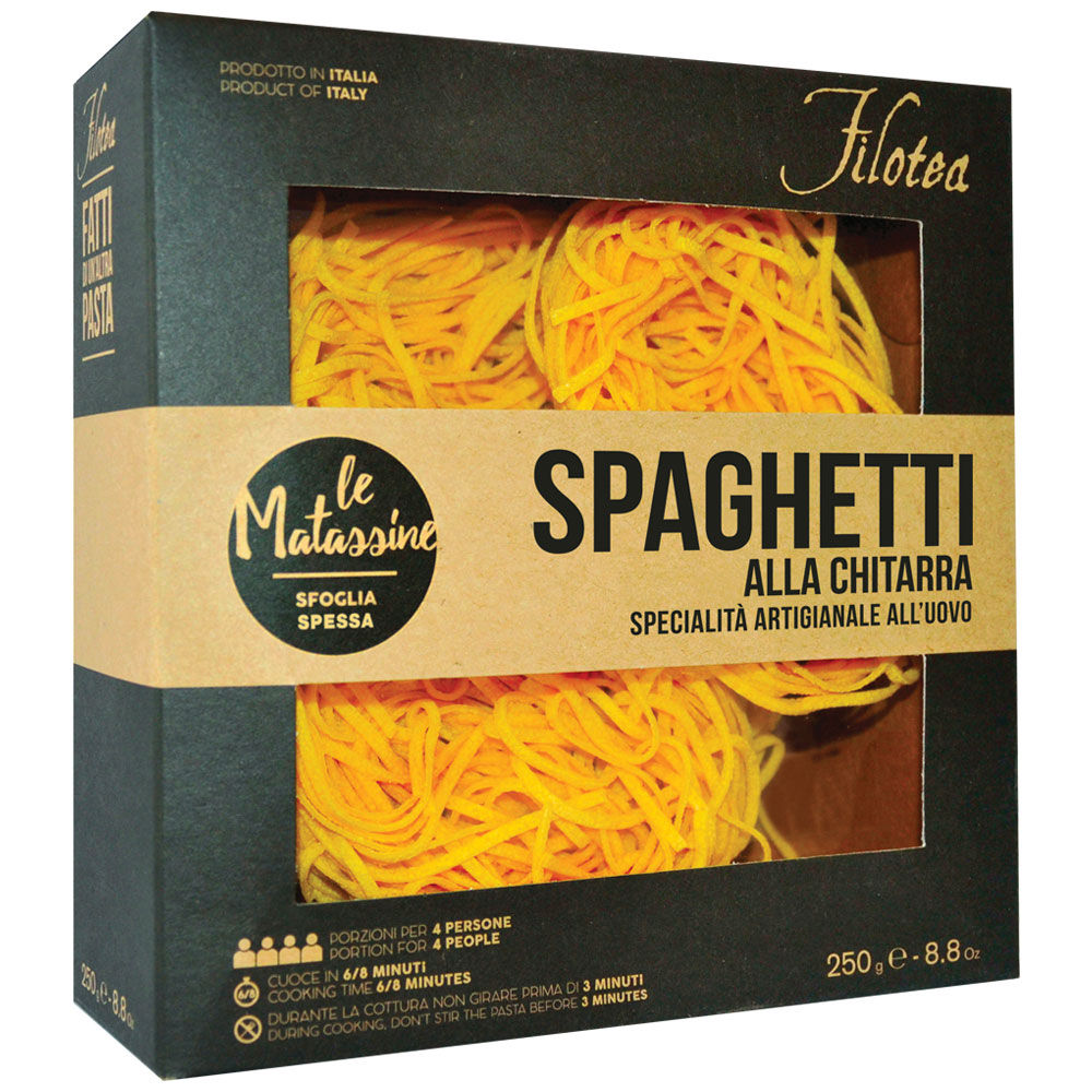 Spaghetti alla chitarra pasta all'uovo 250 gr