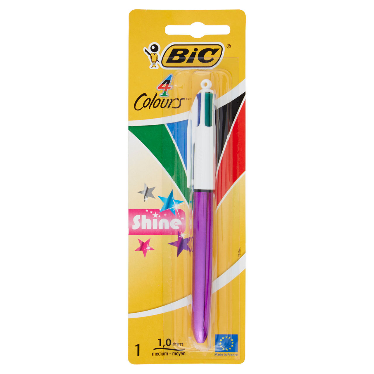 Penna a sfera 4 colori shine - Immagine 01