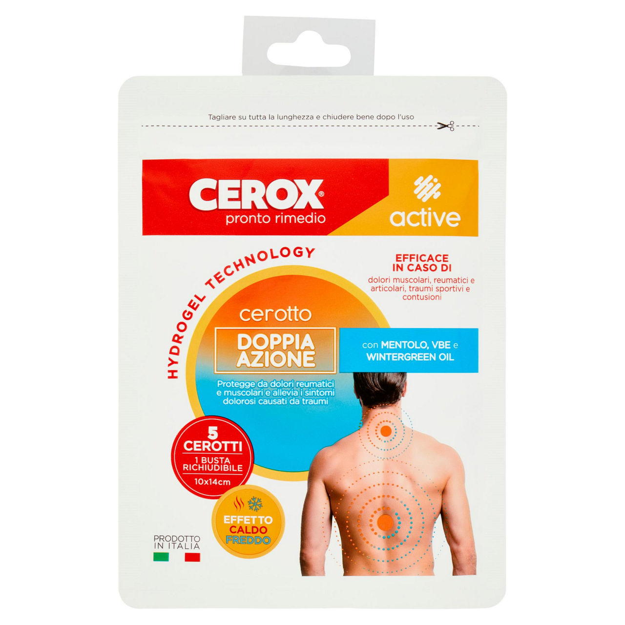 Cerotti cerox active doppia azione pz. 5 - Immagine 01
