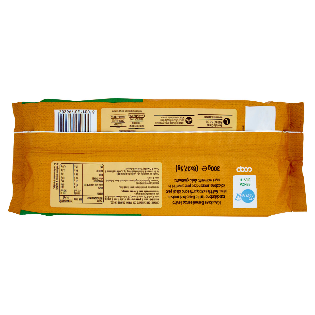 Crackers senza lieviti con farina di mais e orzo 10 pz x 30 gr - Immagine 31