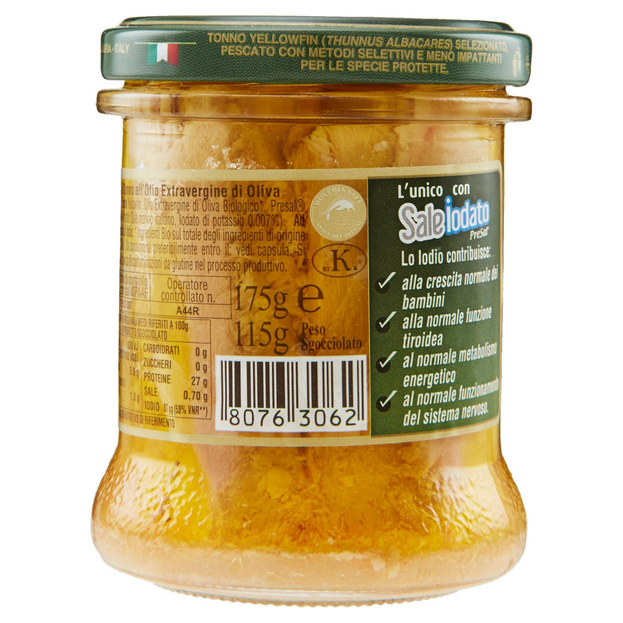 Filetti di tonno olio extravergine oliva biologico callipo vaso vetro g 175 - Immagine 11
