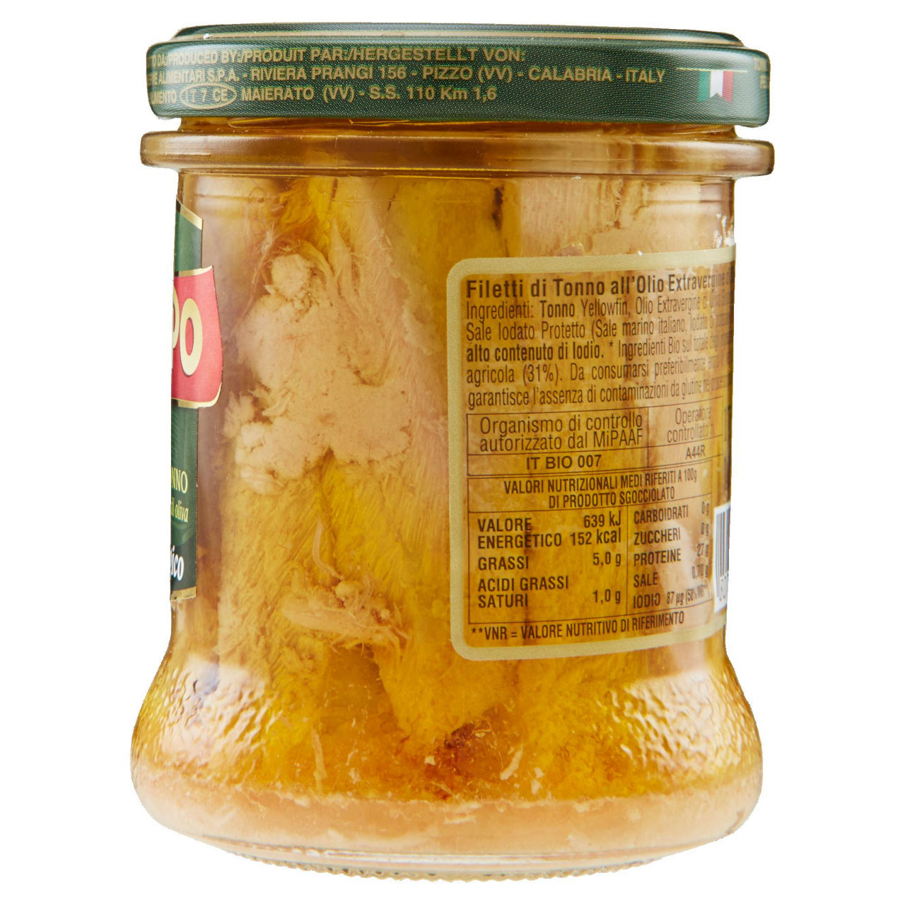 Filetti di tonno olio extravergine oliva biologico callipo vaso vetro g 175 - Immagine 21