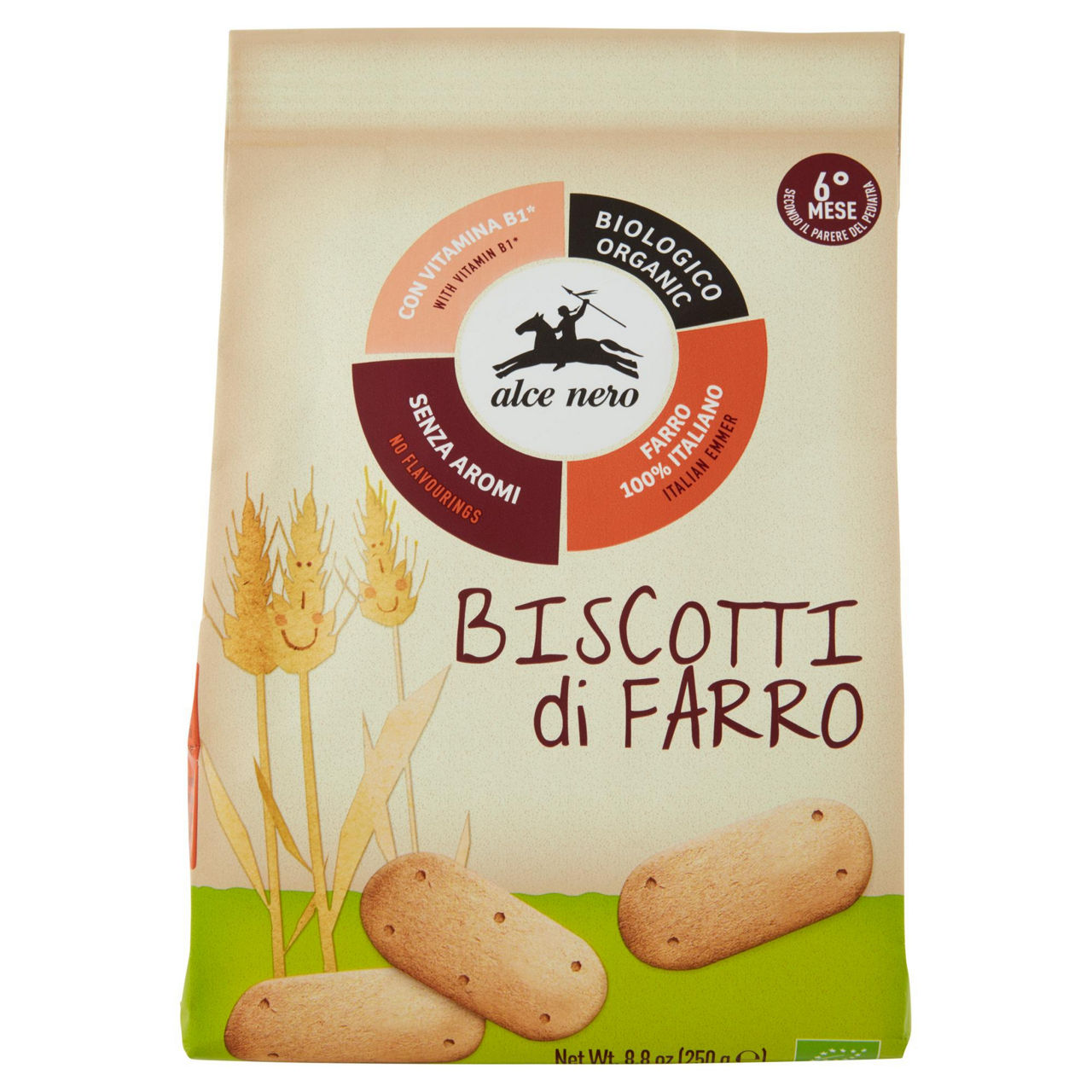 Biscotti di farro bio 250 gr - Immagine 01