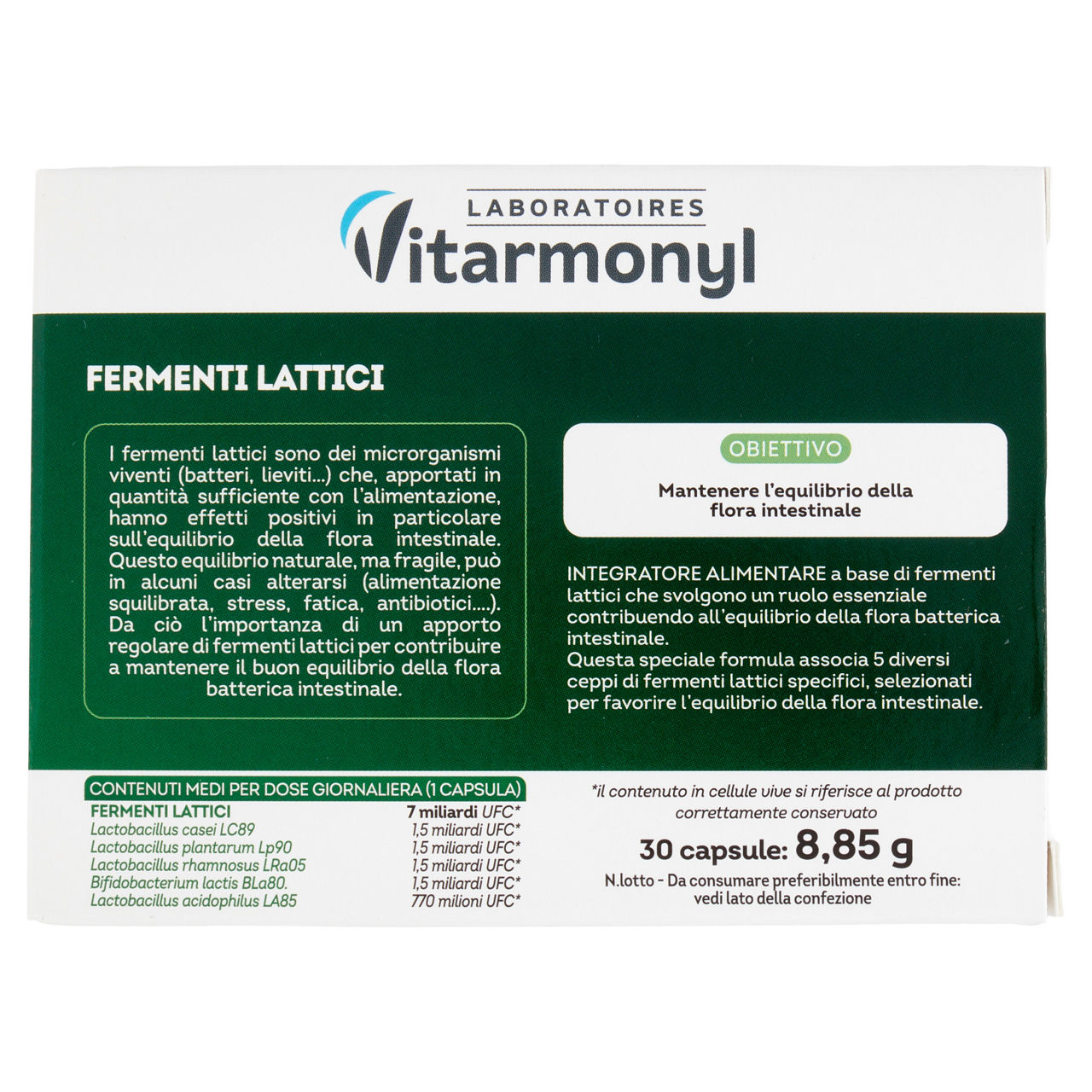 Probiotici fermenti lattici 30 cps 8,85 gr - Immagine 31
