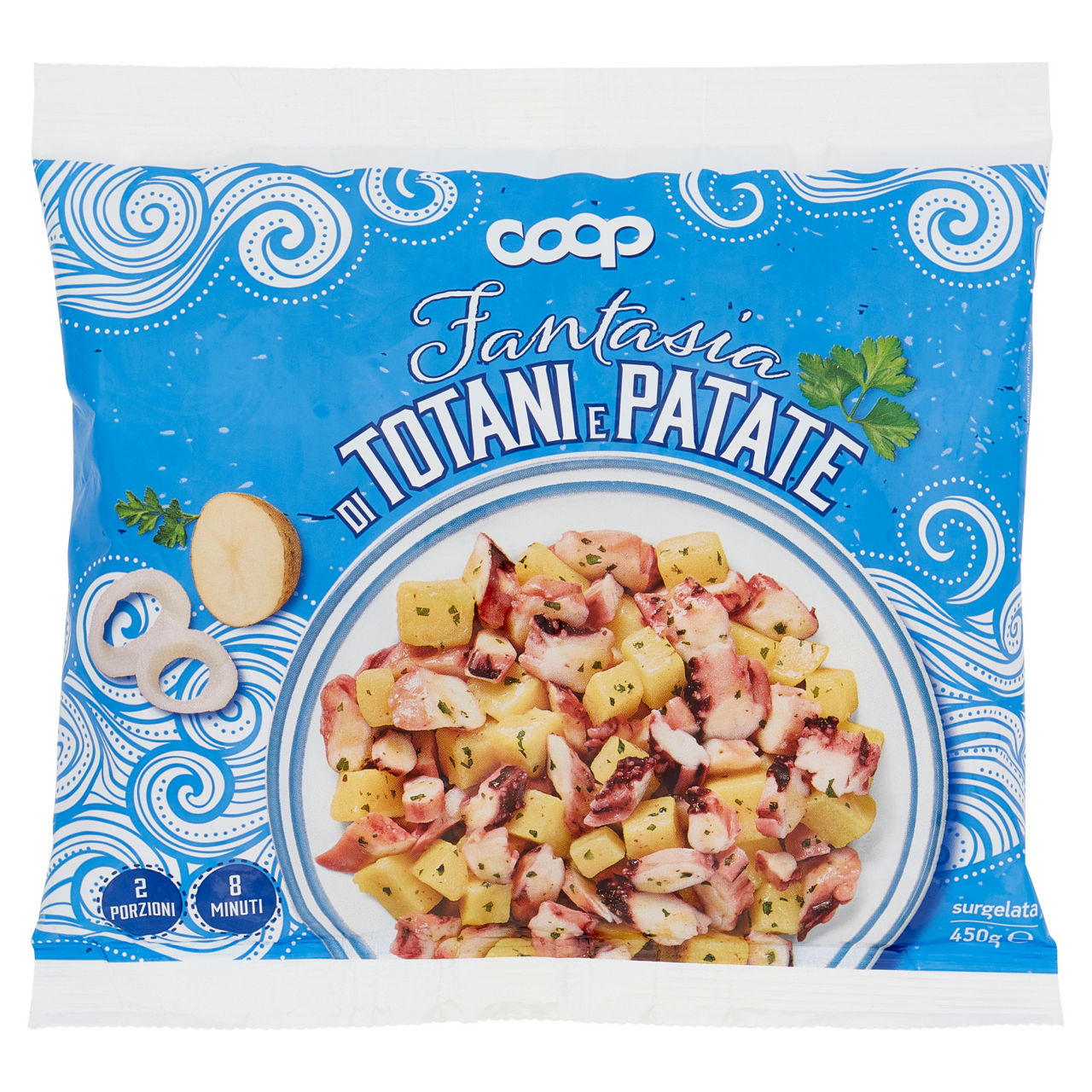 Fantasia di totani con patate surgelata 450 gr - Immagine 01