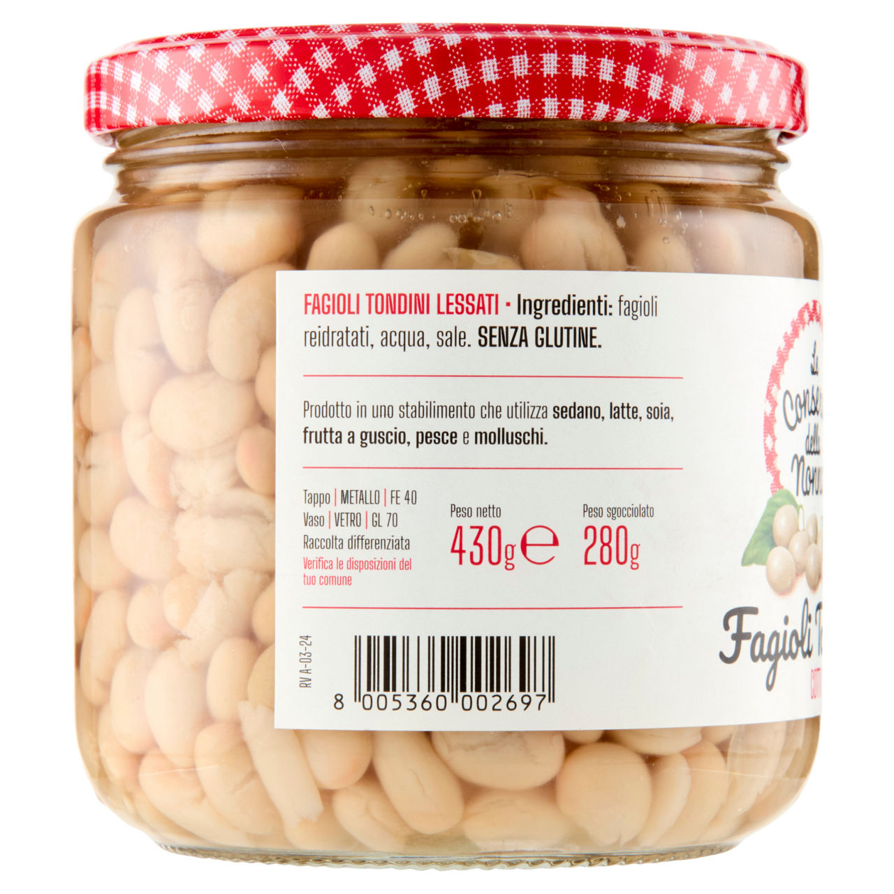 Fagioli tondini cotti al naturle 260 gr - Immagine 31
