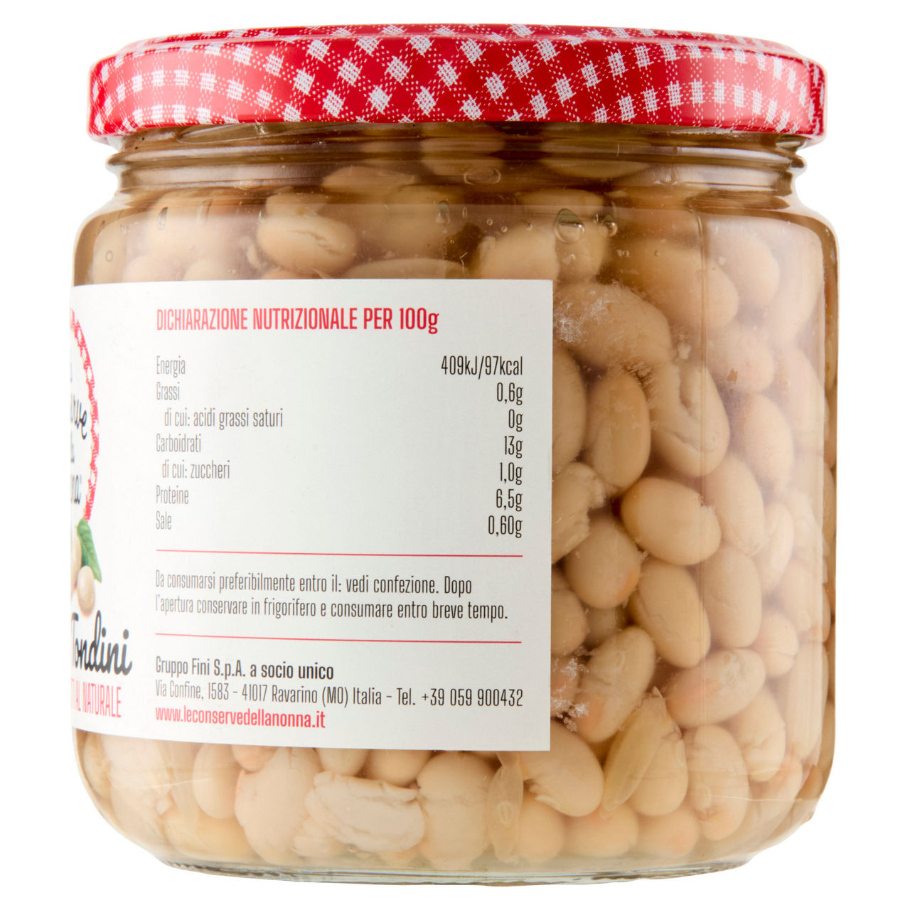 Fagioli tondini cotti al naturle 260 gr - Immagine 11