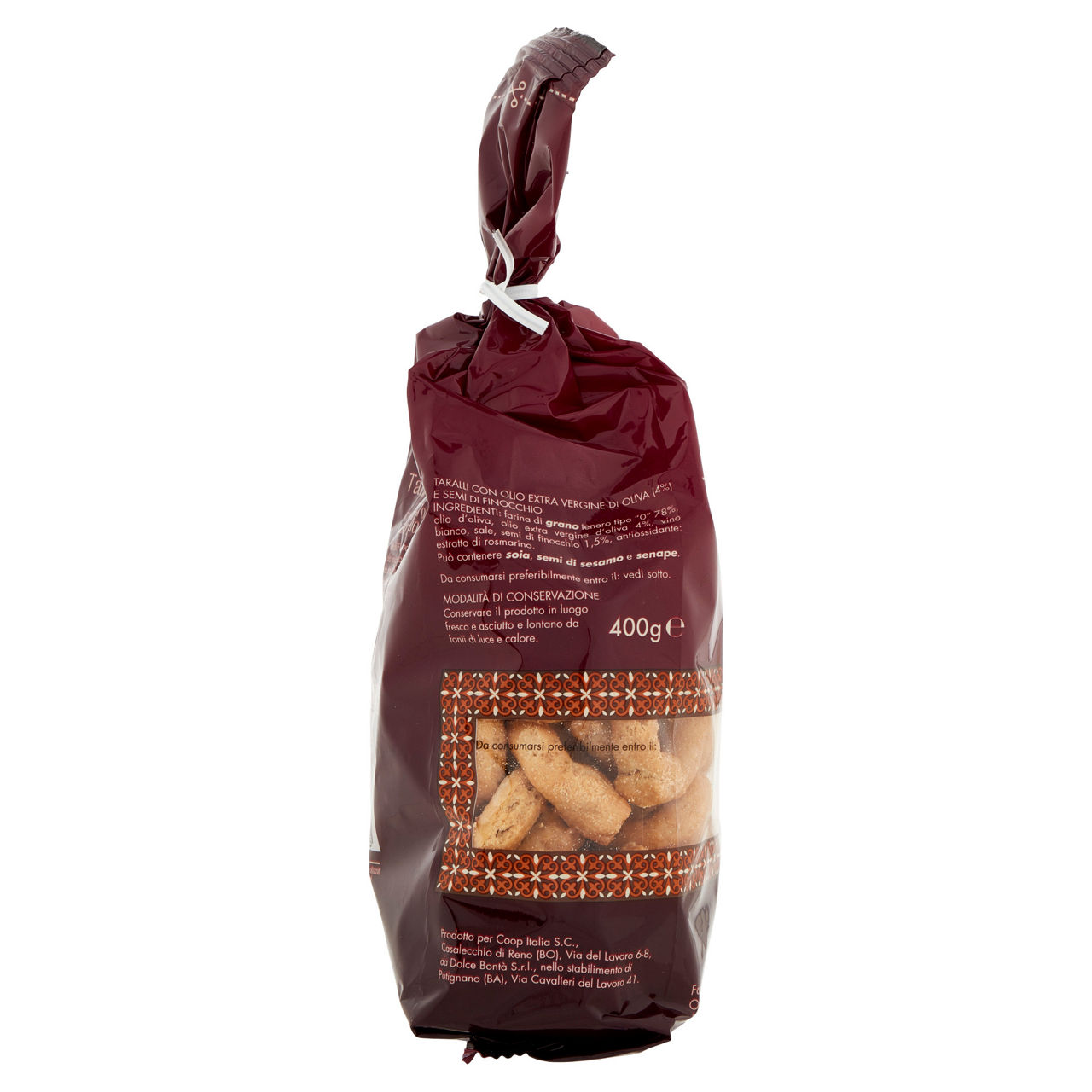 Taralli alla pugliese con olio extra vergine di oliva e semi di finocchio 400 gr - Immagine 21