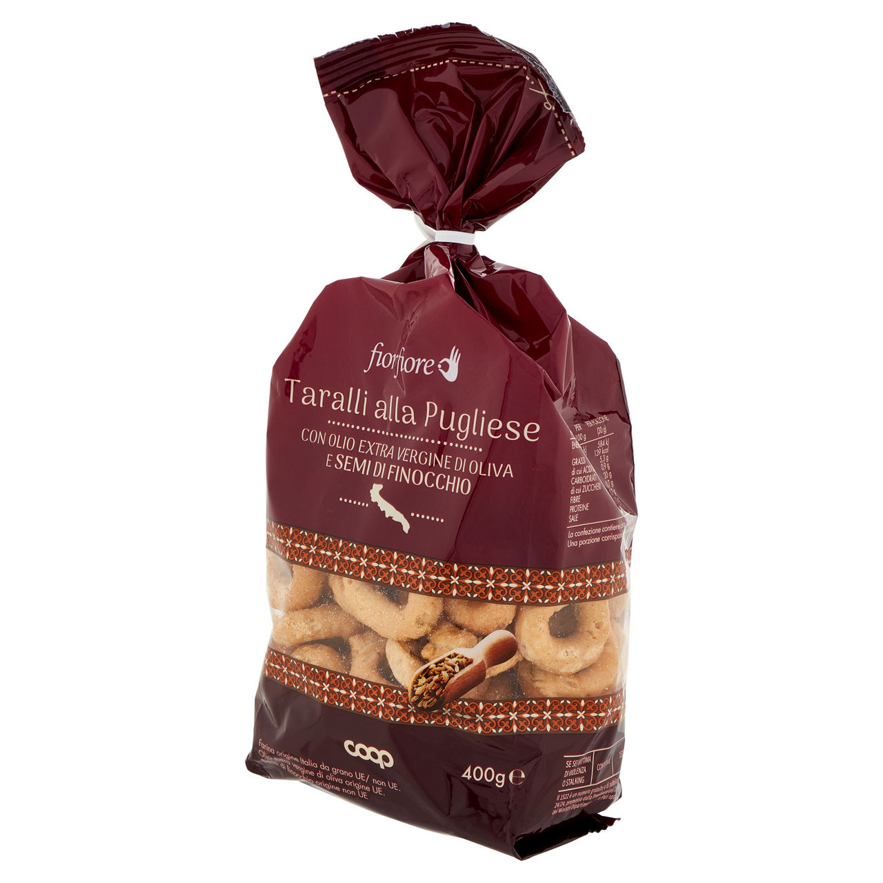 Taralli alla pugliese con olio extra vergine di oliva e semi di finocchio 400 gr - Immagine 61