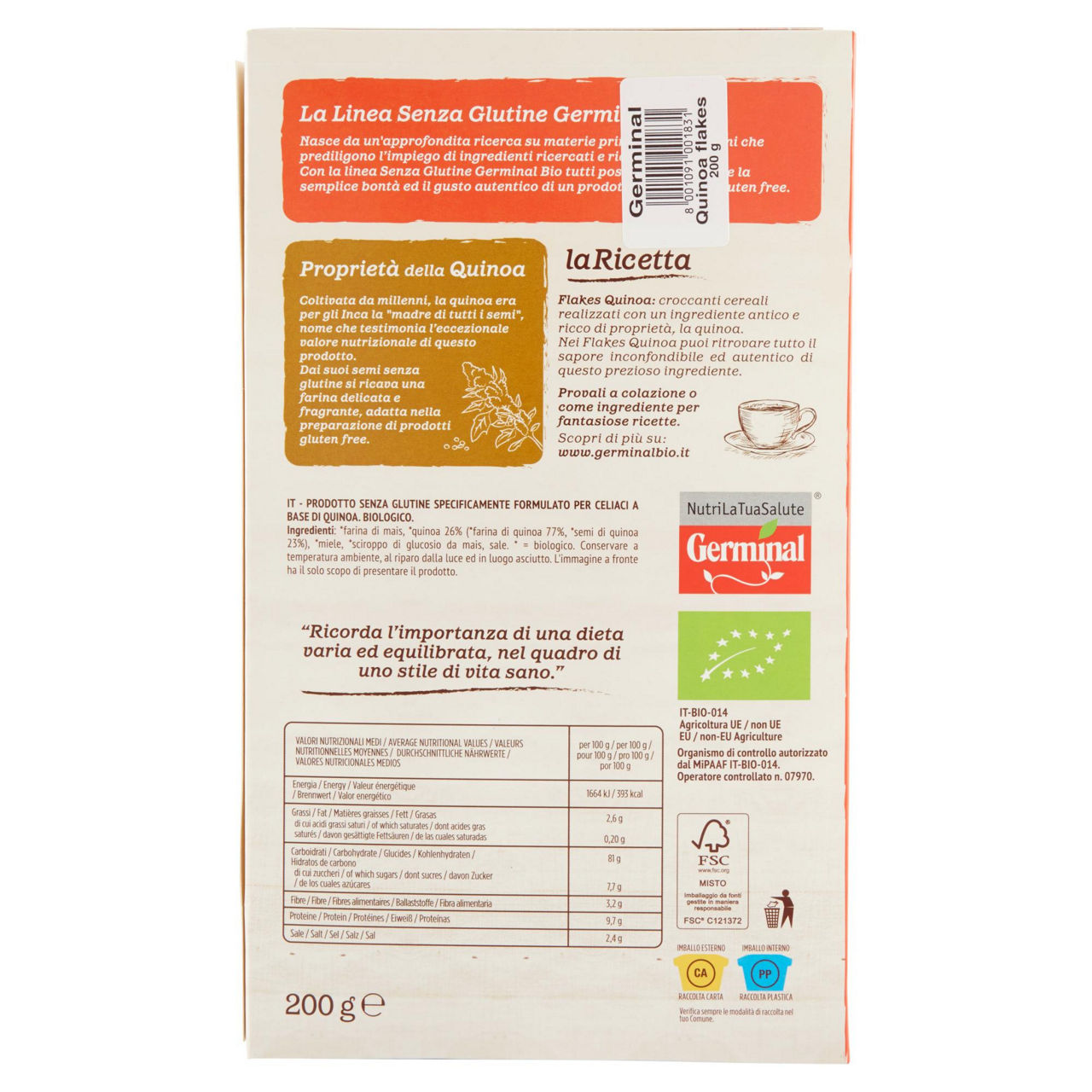 Flakes di quinoa bio 200 gr - Immagine 11